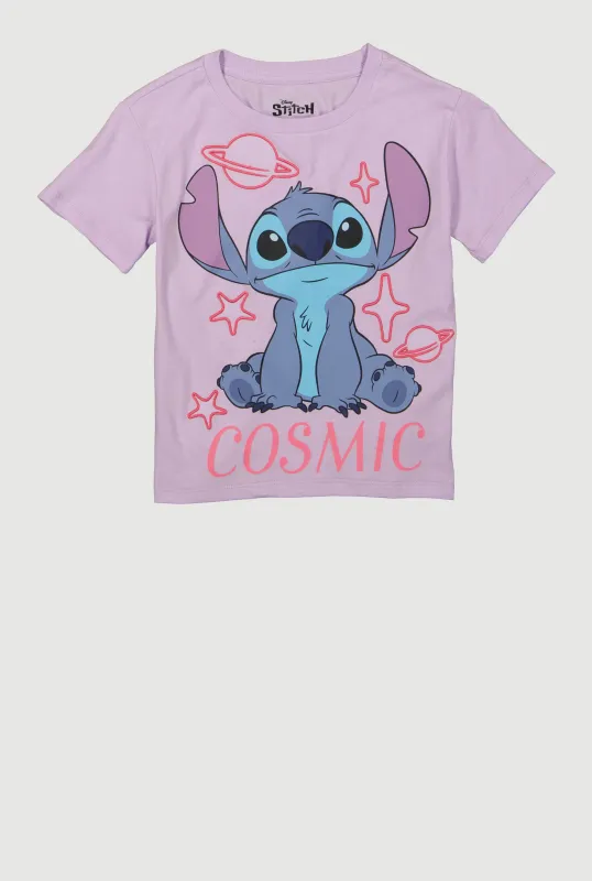 Girls Cosmic Stitch Graphic Tee sold by Rainbow