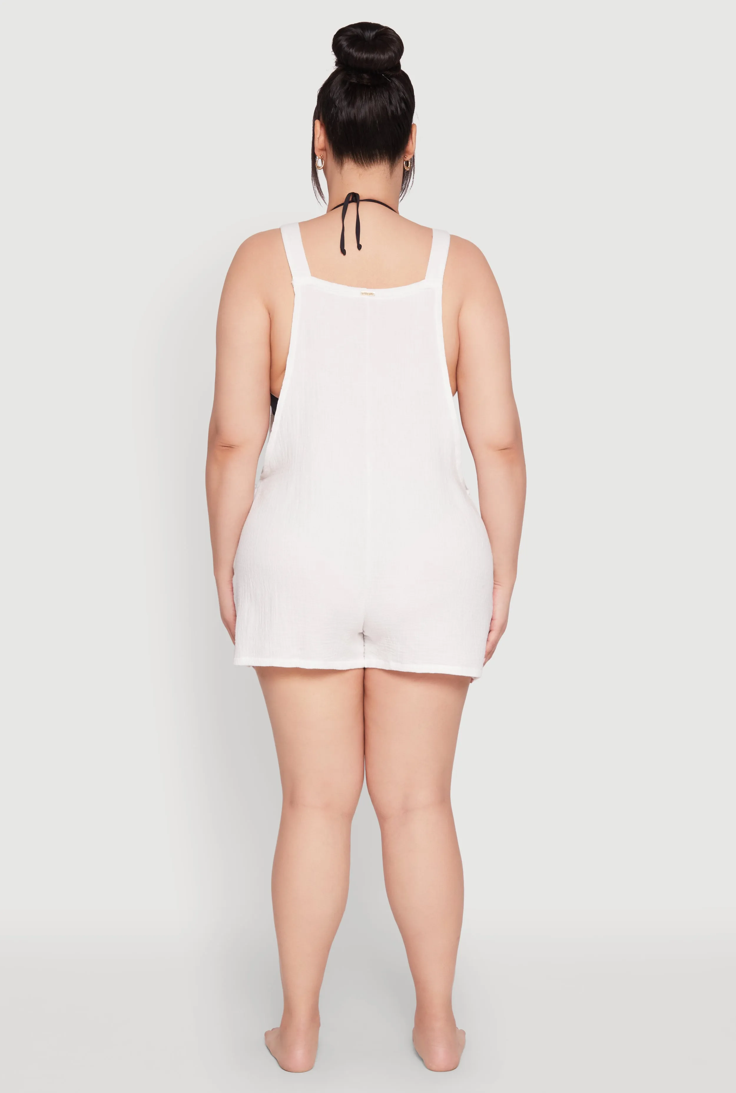 Plus Size Nicole Miller Gauze Knit Romper sold by Rainbow product image thumbnail 5