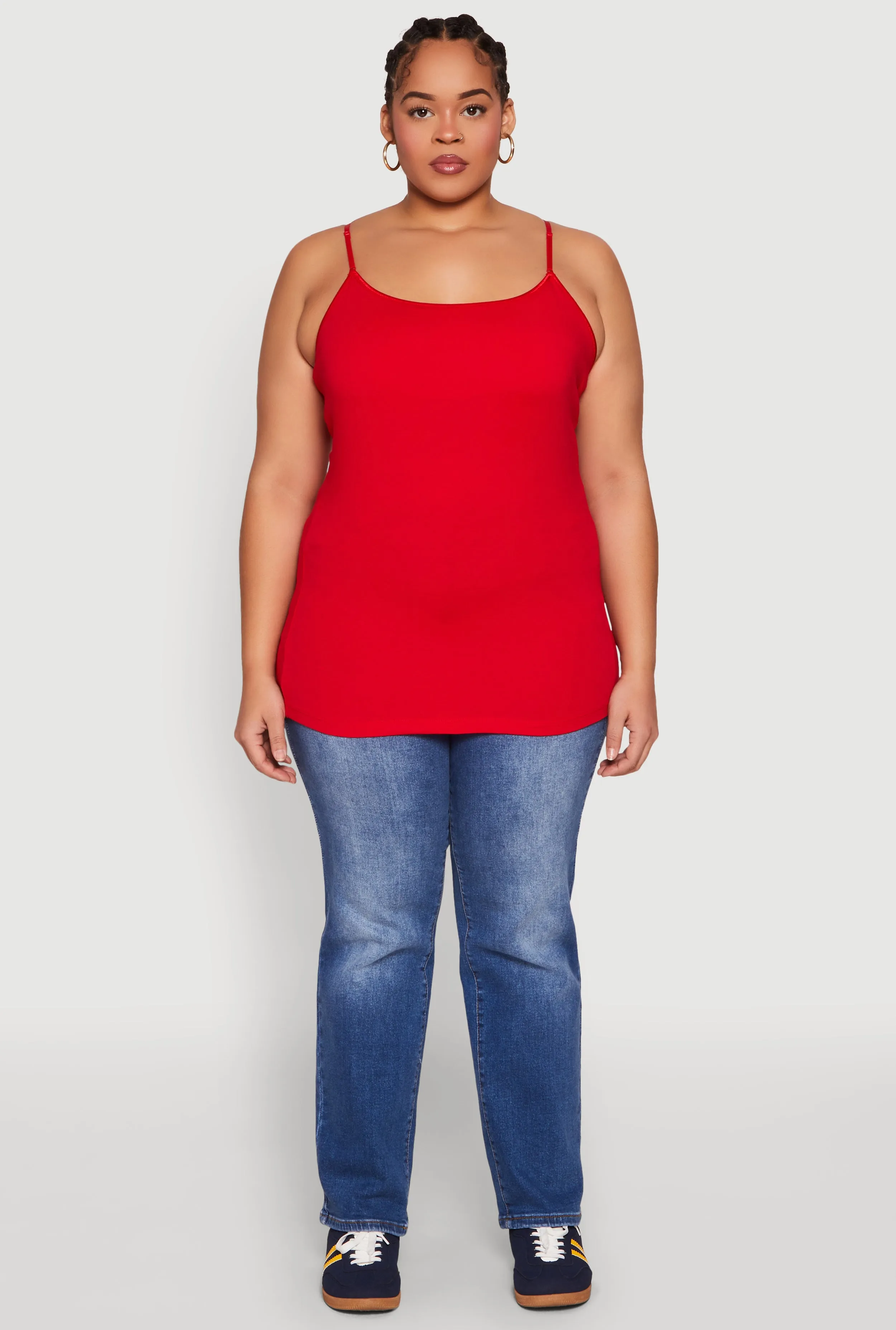 Plus Size Basic Shelf Bra Cami sold by Rainbow