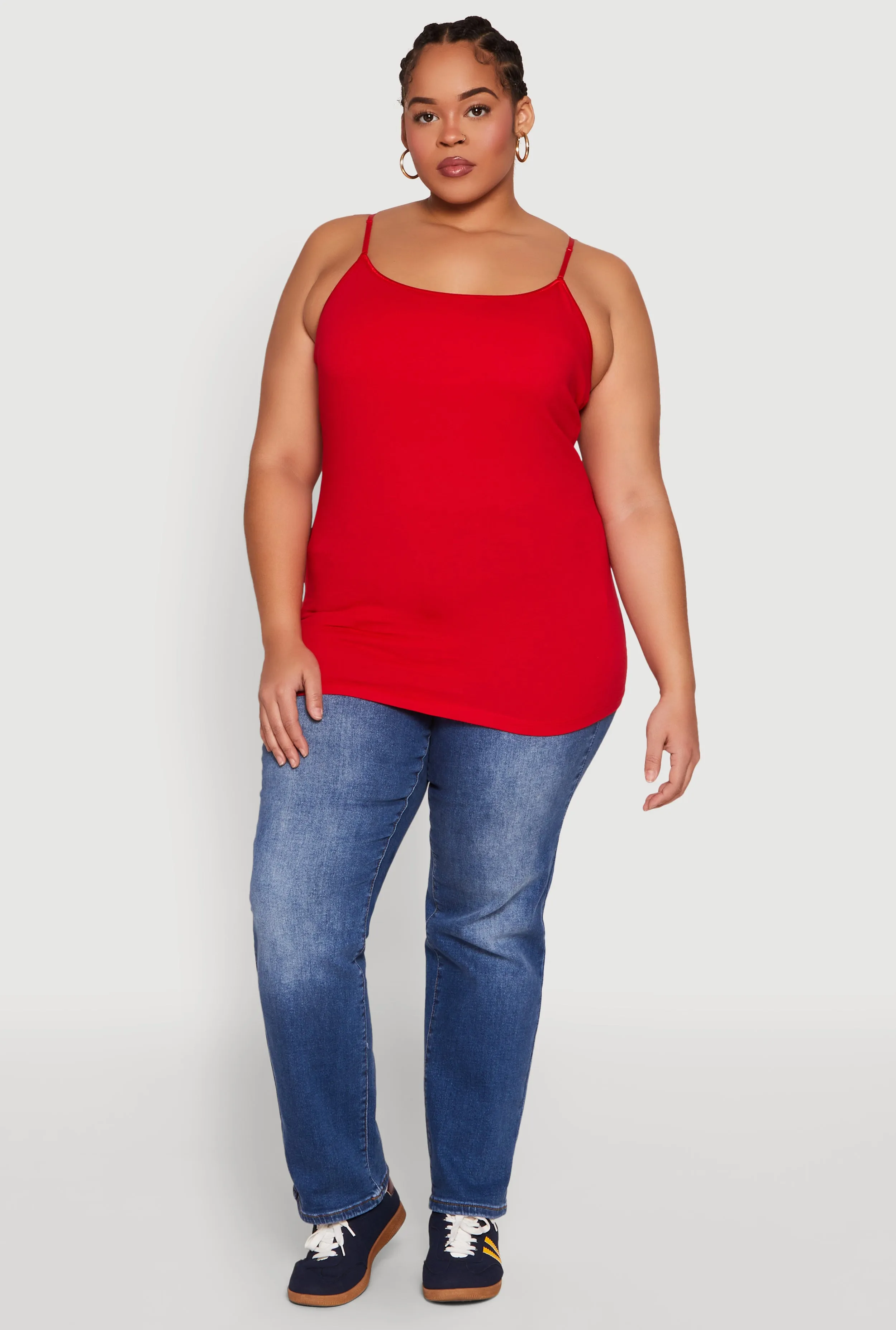 Plus Size Basic Shelf Bra Cami sold by Rainbow product image thumbnail 3