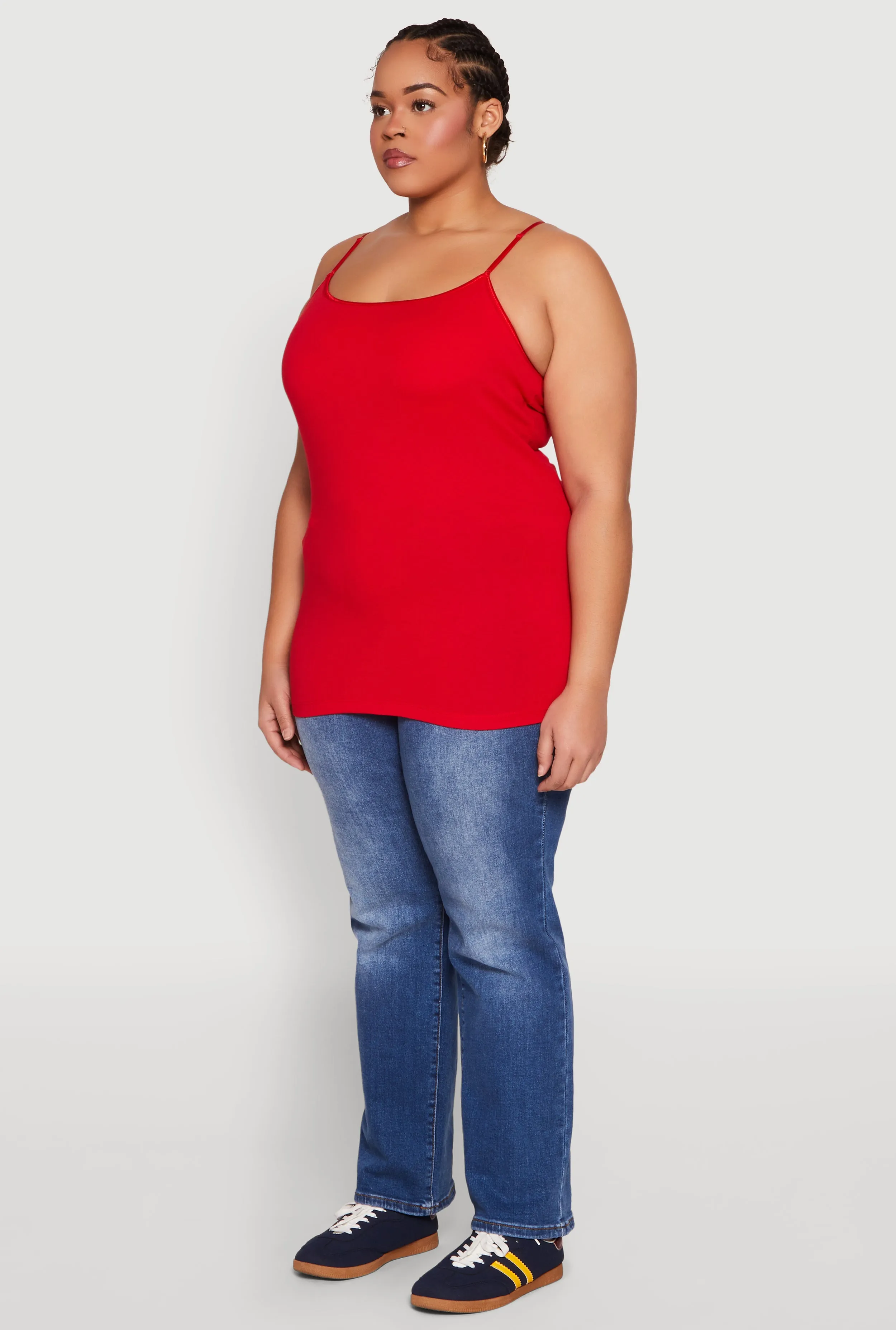 Plus Size Basic Shelf Bra Cami sold by Rainbow product image thumbnail 5