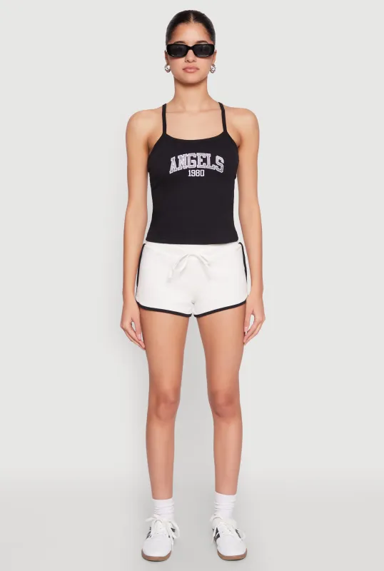 Almost Famous Contrast Trim Dolphin Shorts sold by Rainbow