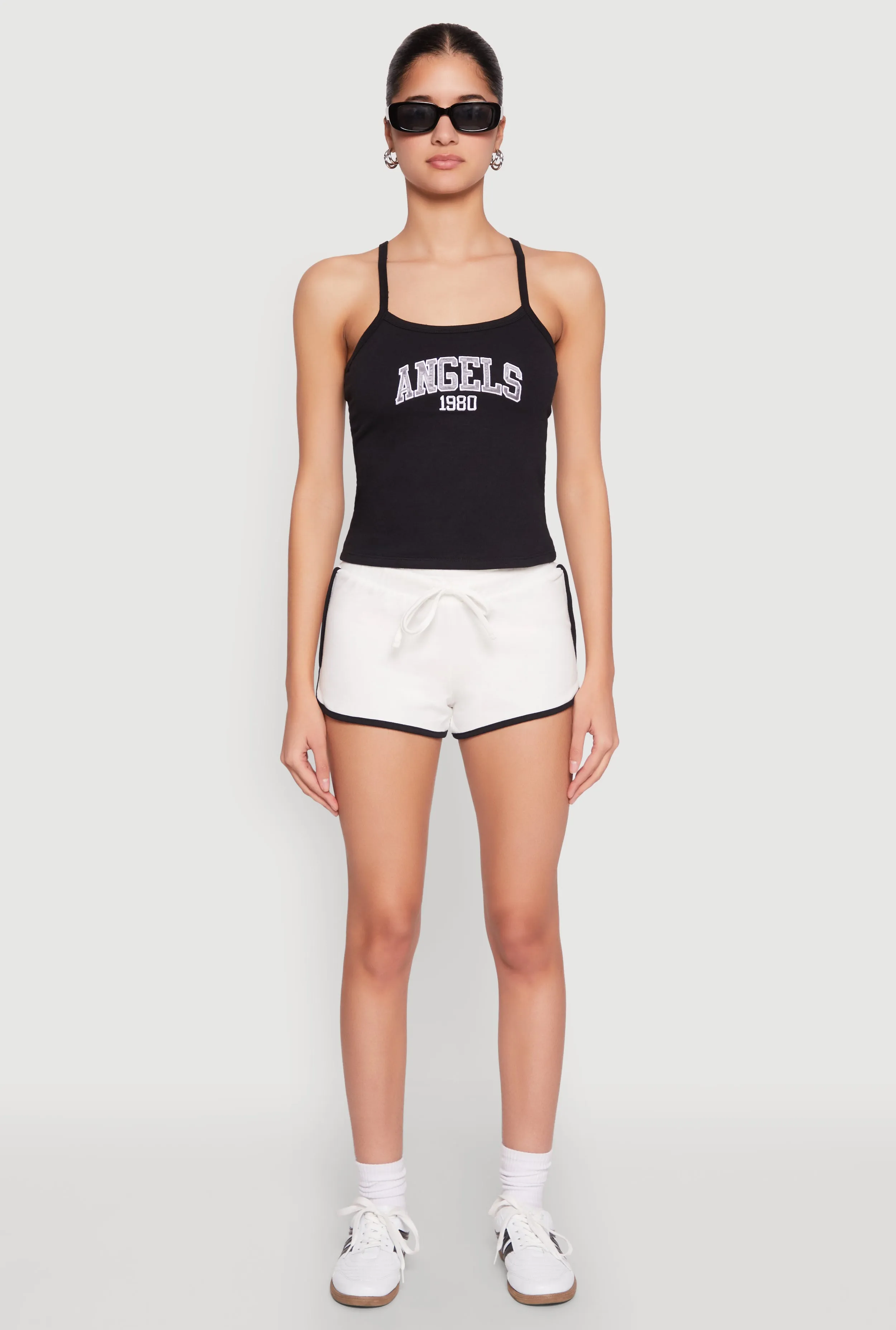 Almost Famous Contrast Trim Dolphin Shorts sold by Rainbow