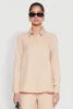 Oversized Linen Button Front Shirt sold by Rainbow