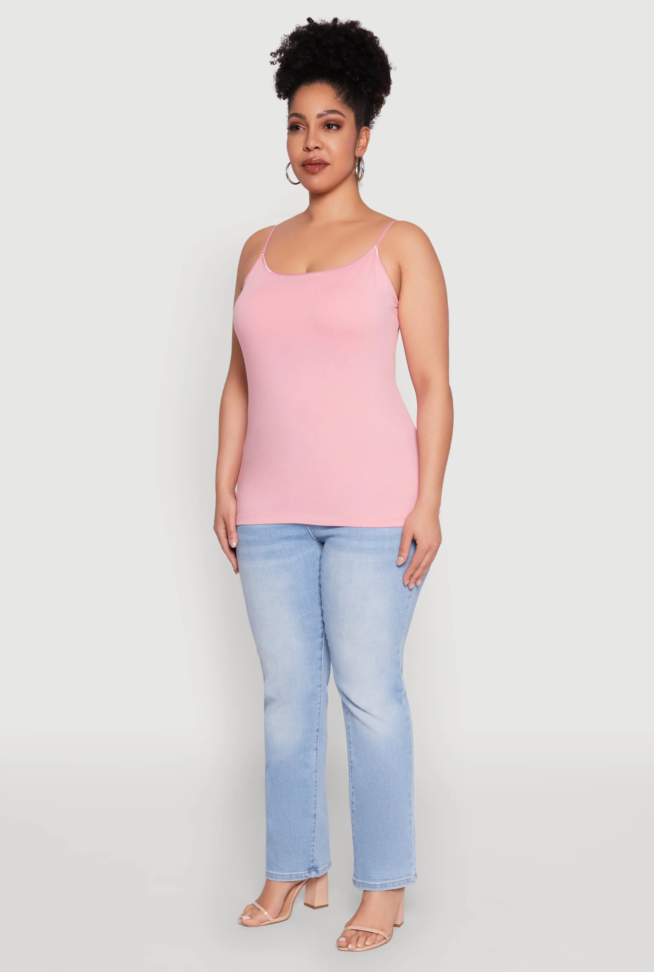 Plus Size Basic Shelf Bra Cami sold by Rainbow product image thumbnail 5