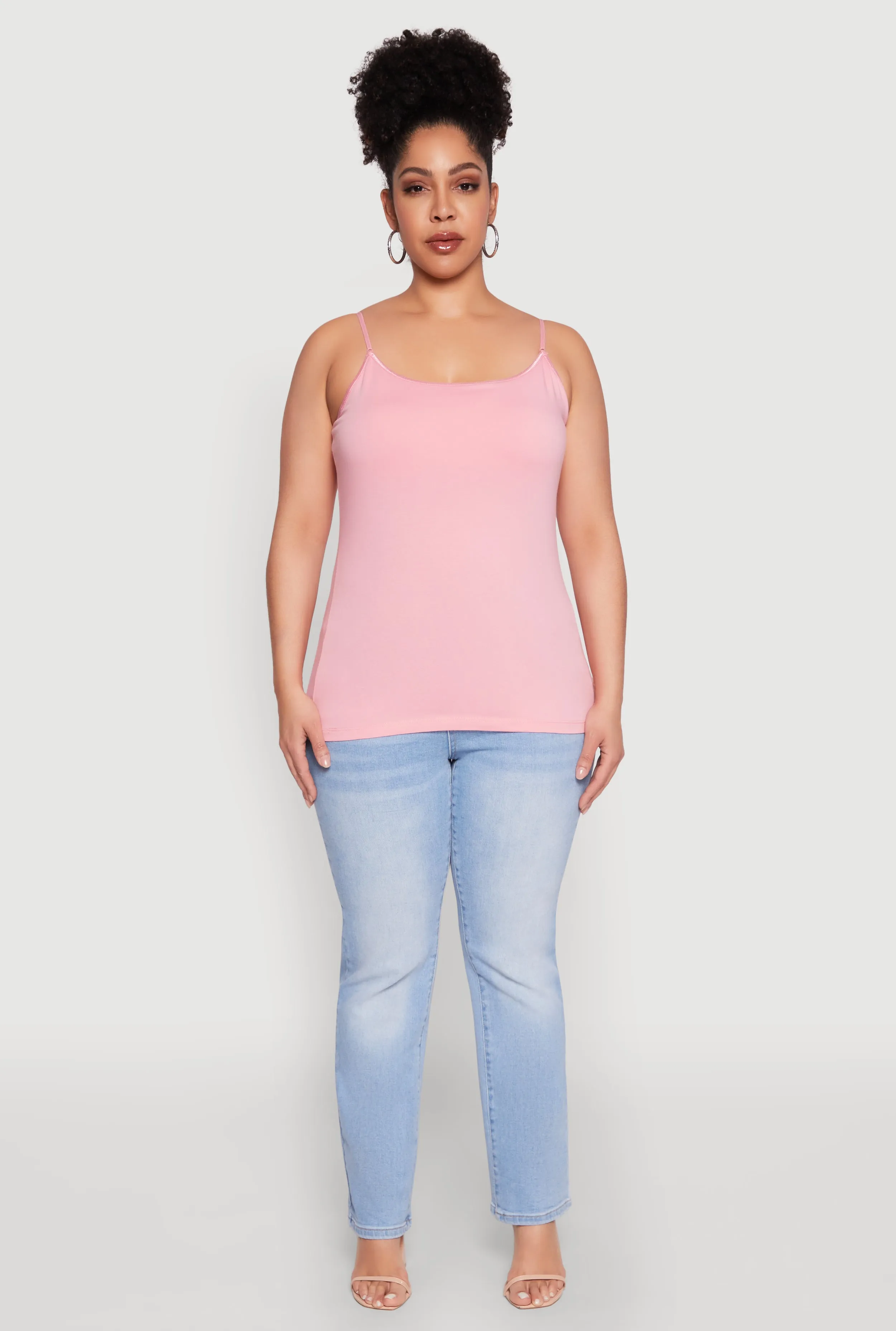 Plus Size Basic Shelf Bra Cami sold by Rainbow product image thumbnail 3