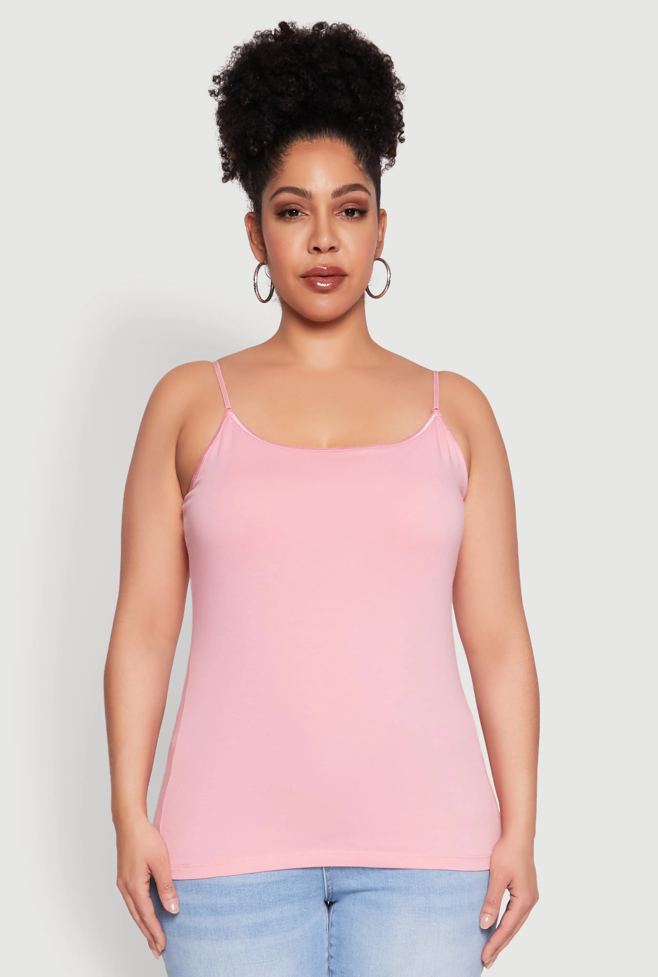 Plus Size Basic Shelf Bra Cami sold by Rainbow product image thumbnail 2