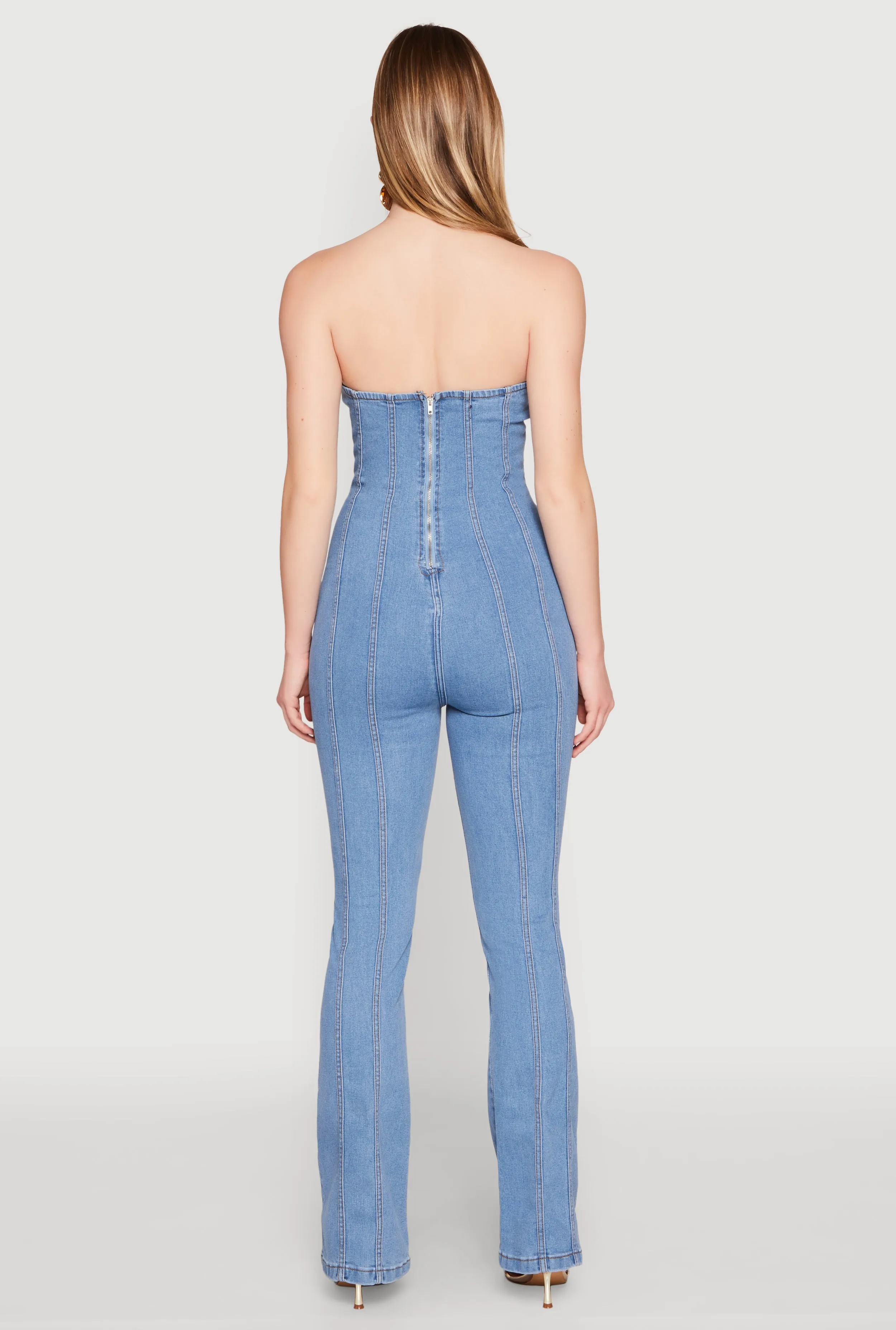 Denim Pintuck Jumpsuit sold by Rainbow product image thumbnail 5