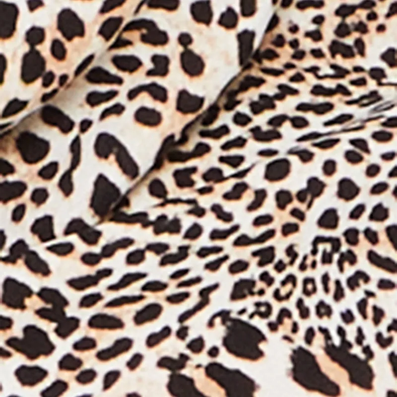 Plus Size Leopard Print Ruffle Overlay Romper sold by Rainbow product image thumbnail 4