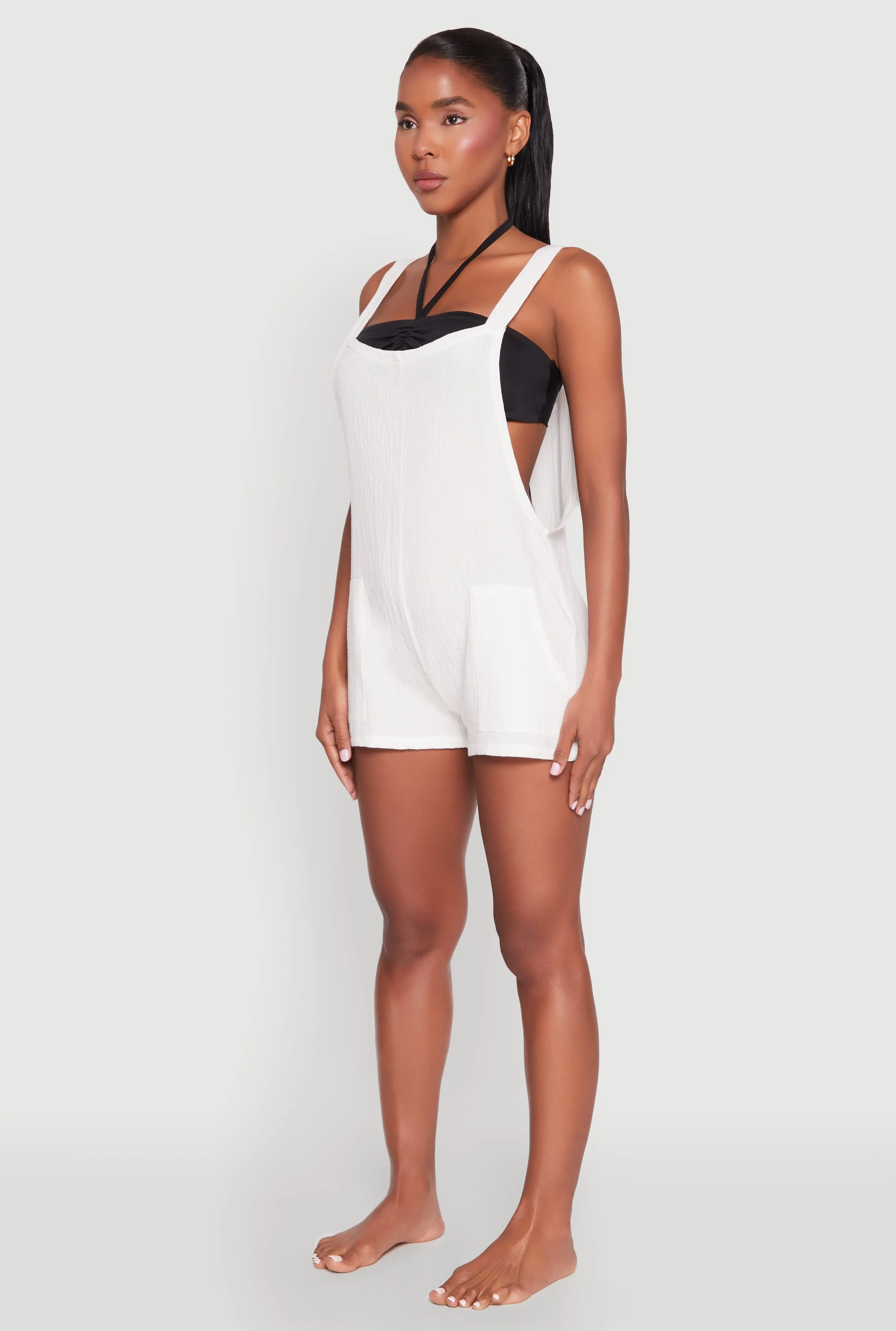 Nicole Miller Gauze Knit Romper sold by Rainbow product image thumbnail 3