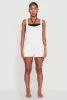 Nicole Miller Gauze Knit Romper sold by Rainbow