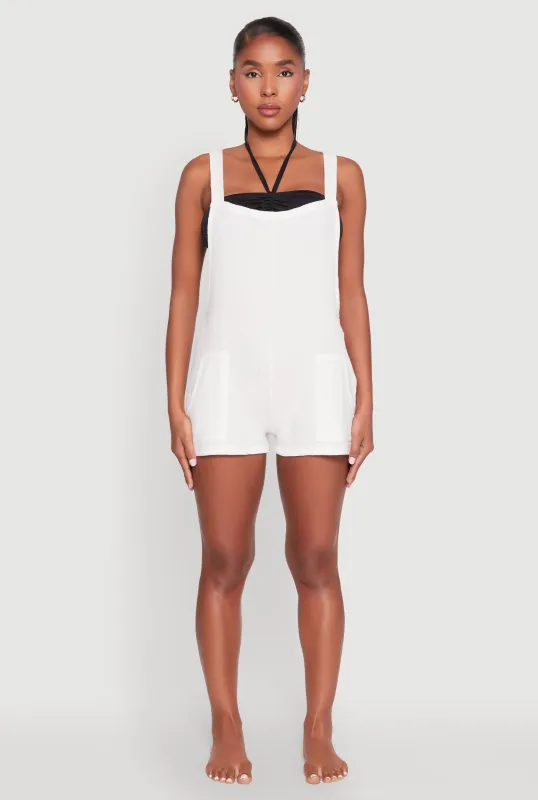 Nicole Miller Gauze Knit Romper sold by Rainbow