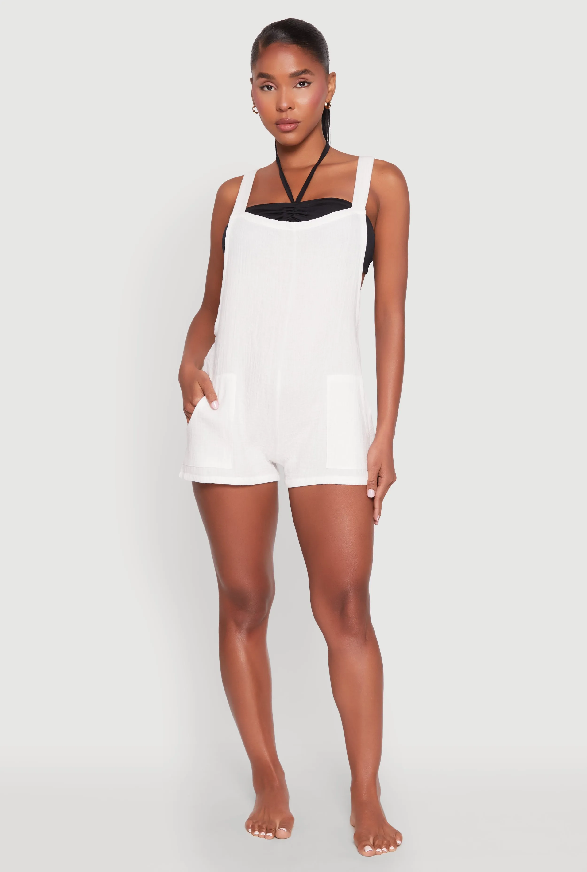 Nicole Miller Gauze Knit Romper sold by Rainbow product image thumbnail 2