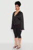 Plus Size Ruffle Trim Tie Front Blouse sold by Rainbow