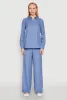 Oversized Linen Button Front Shirt sold by Rainbow