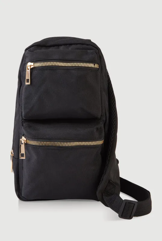 Double Pocket Sling Backpack sold by Rainbow