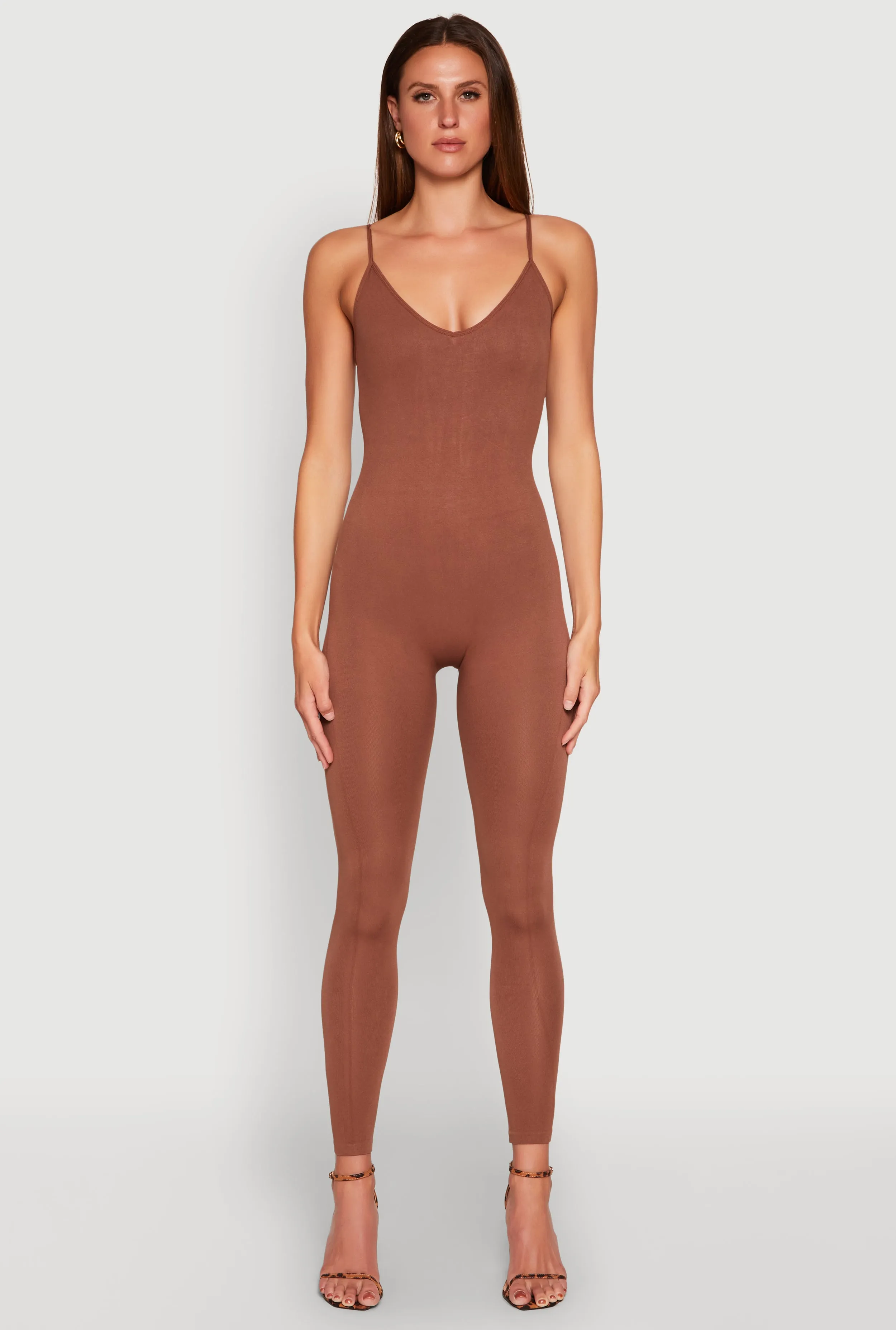 Daisy Sleeveless V Neck Catsuit sold by Rainbow