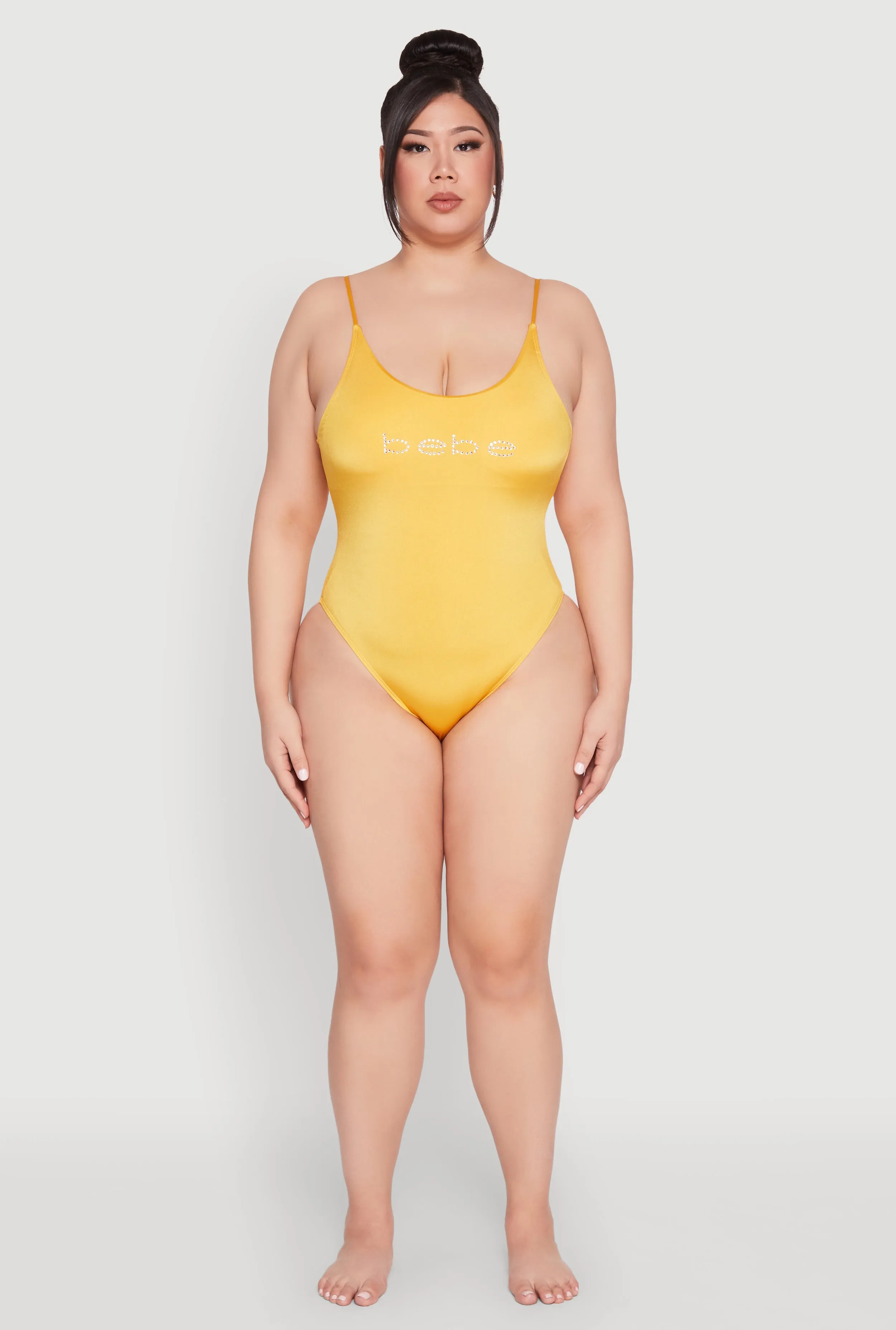 Plus Size Bebe Rhinestone One Piece Swimsuit sold by Rainbow product image thumbnail 3