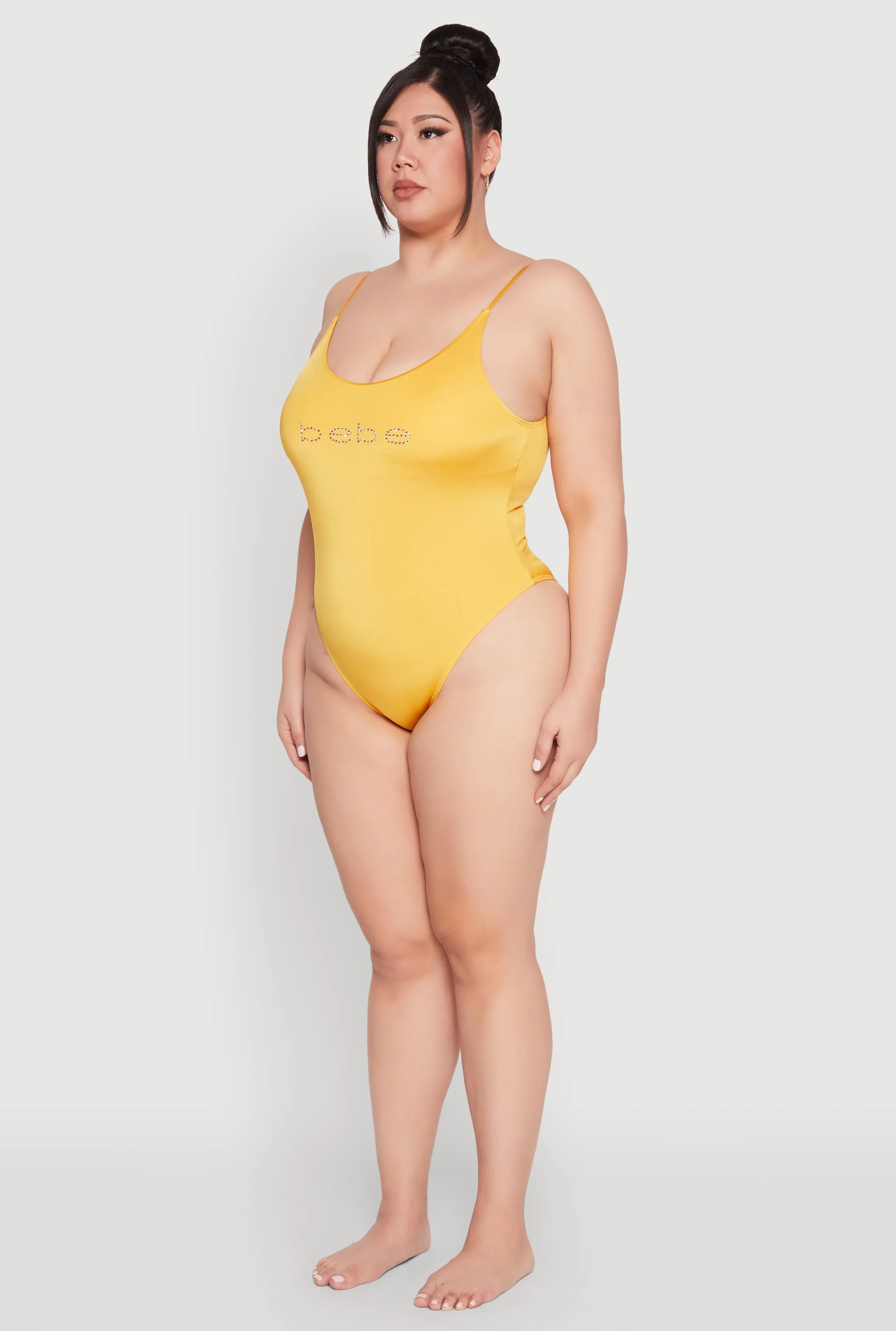 Plus Size Bebe Rhinestone One Piece Swimsuit sold by Rainbow product image thumbnail 5