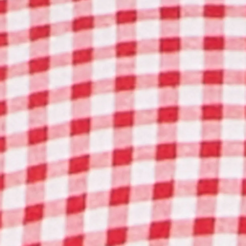 Almost Famous Gingham Button Front Crop Top sold by Rainbow product image thumbnail 4
