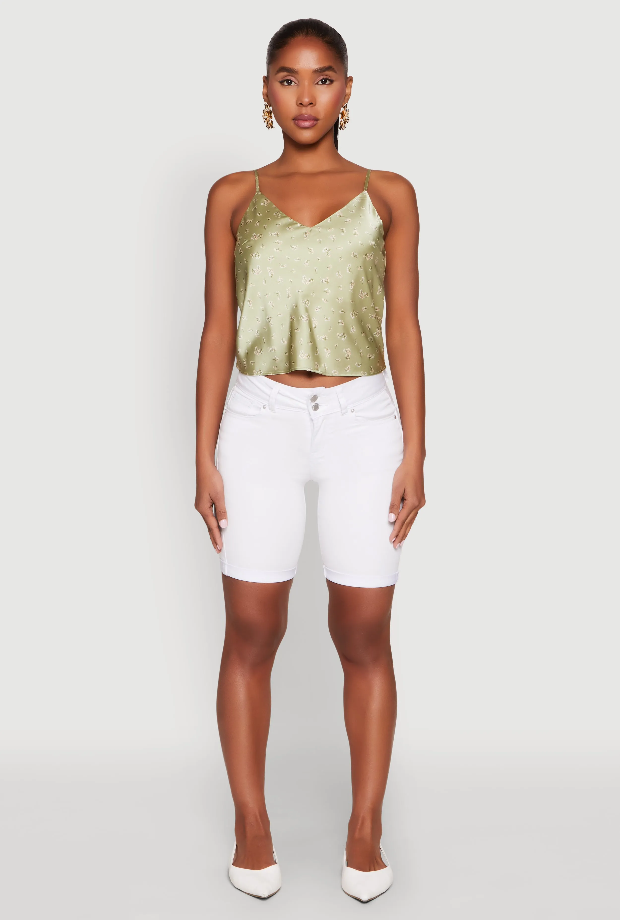 Satin Patterned Print Cami sold by Rainbow product image thumbnail 3