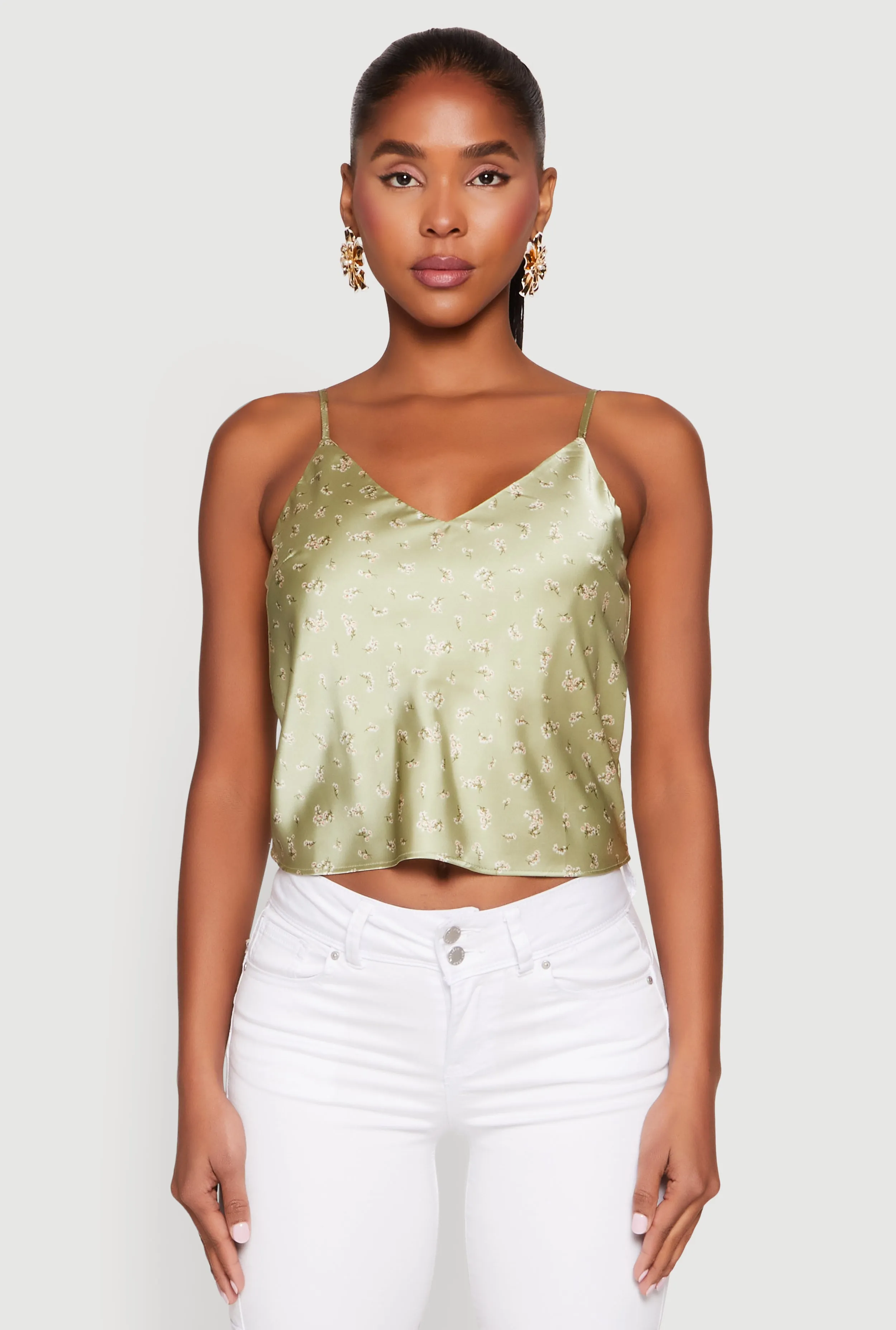 Satin Patterned Print Cami sold by Rainbow product image thumbnail 2