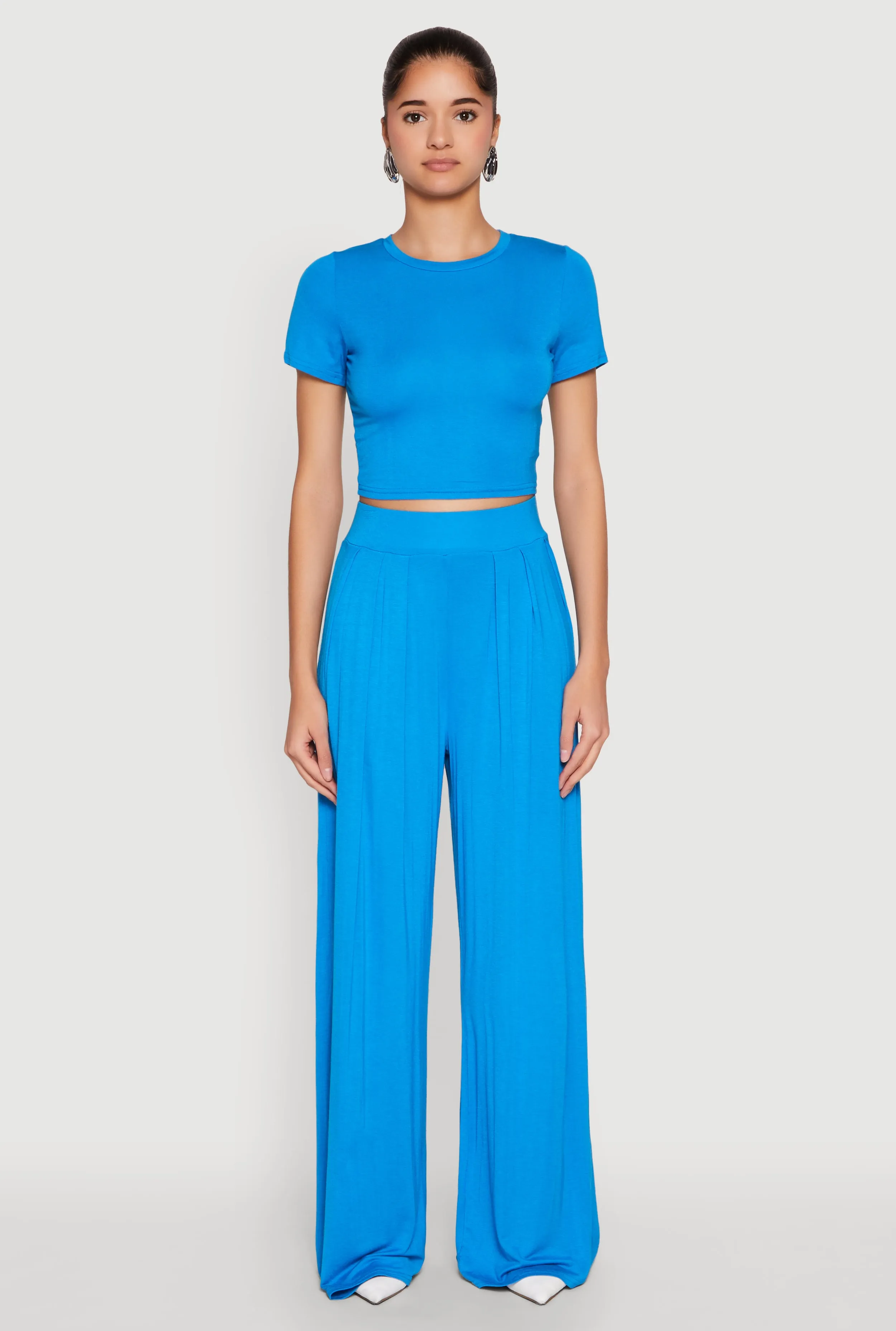 High Waisted Pleated Wide Leg Pants sold by Rainbow