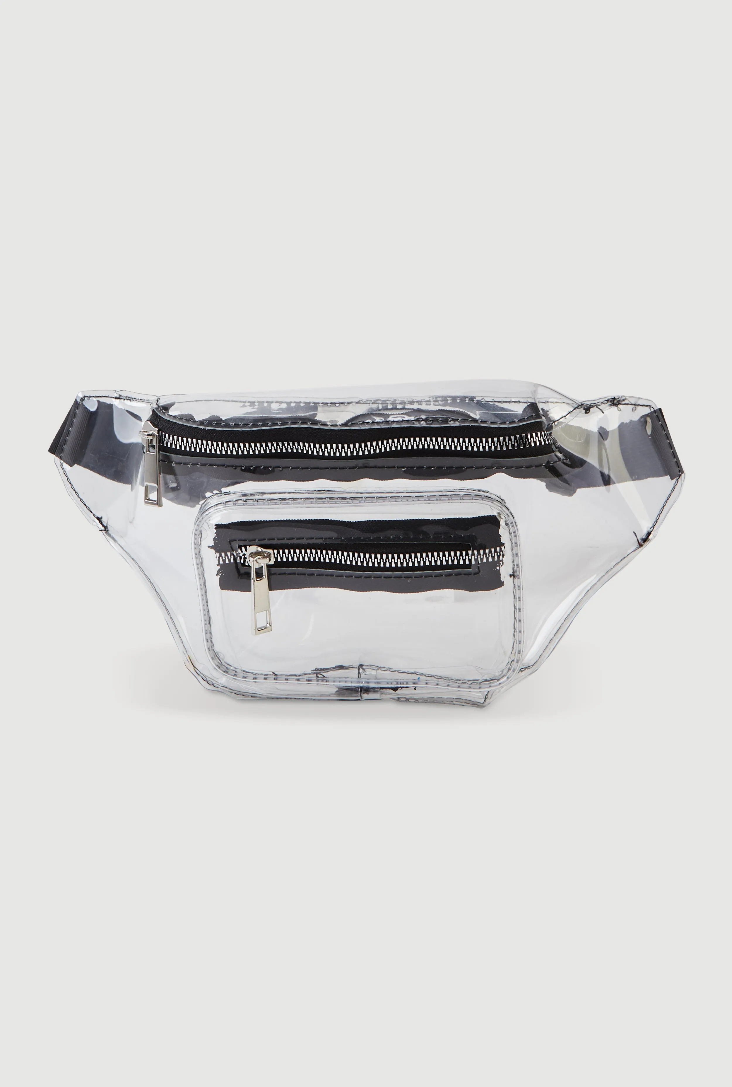 Double Zip Clear Fanny Pack sold by Rainbow