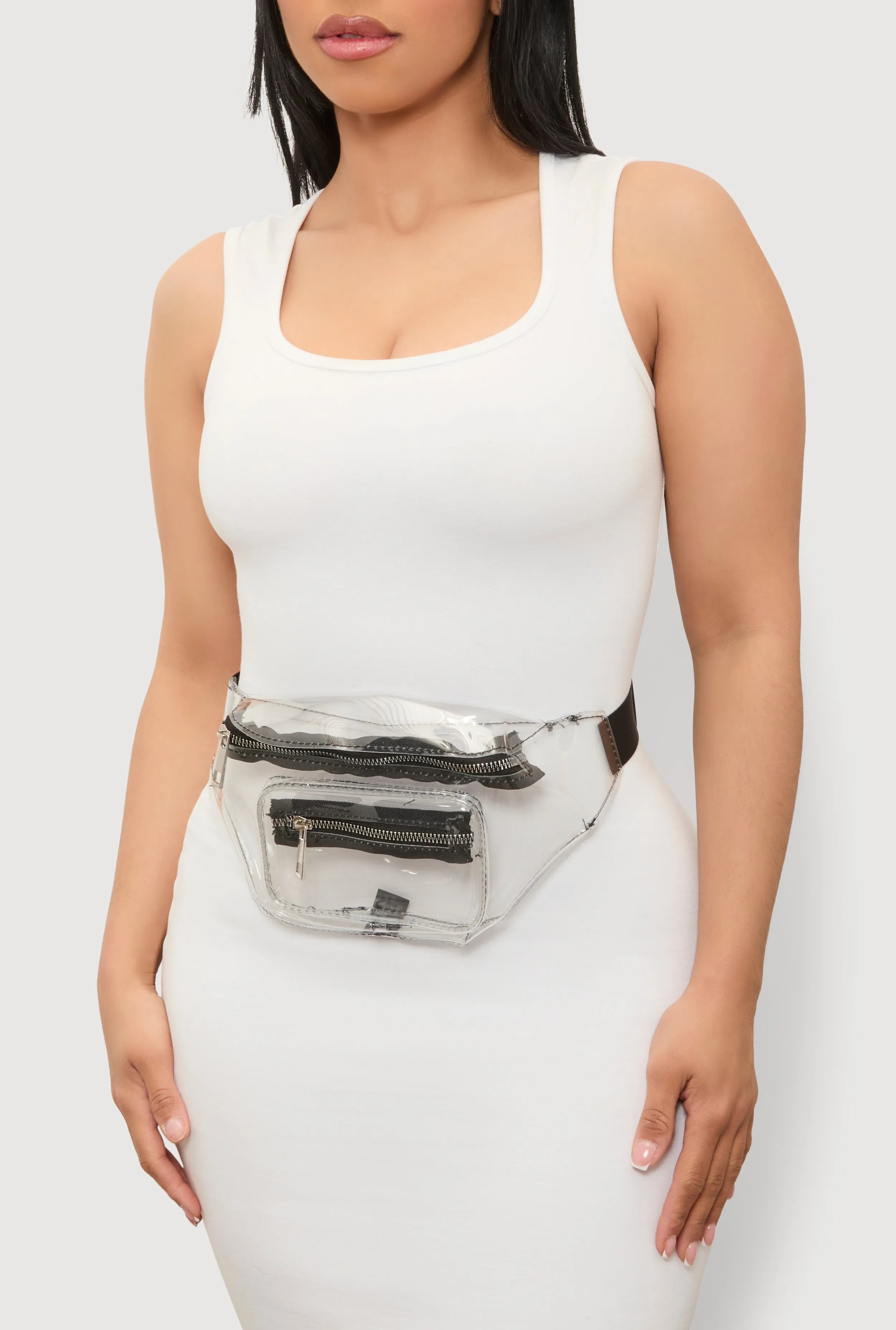 Double Zip Clear Fanny Pack sold by Rainbow product image thumbnail 2