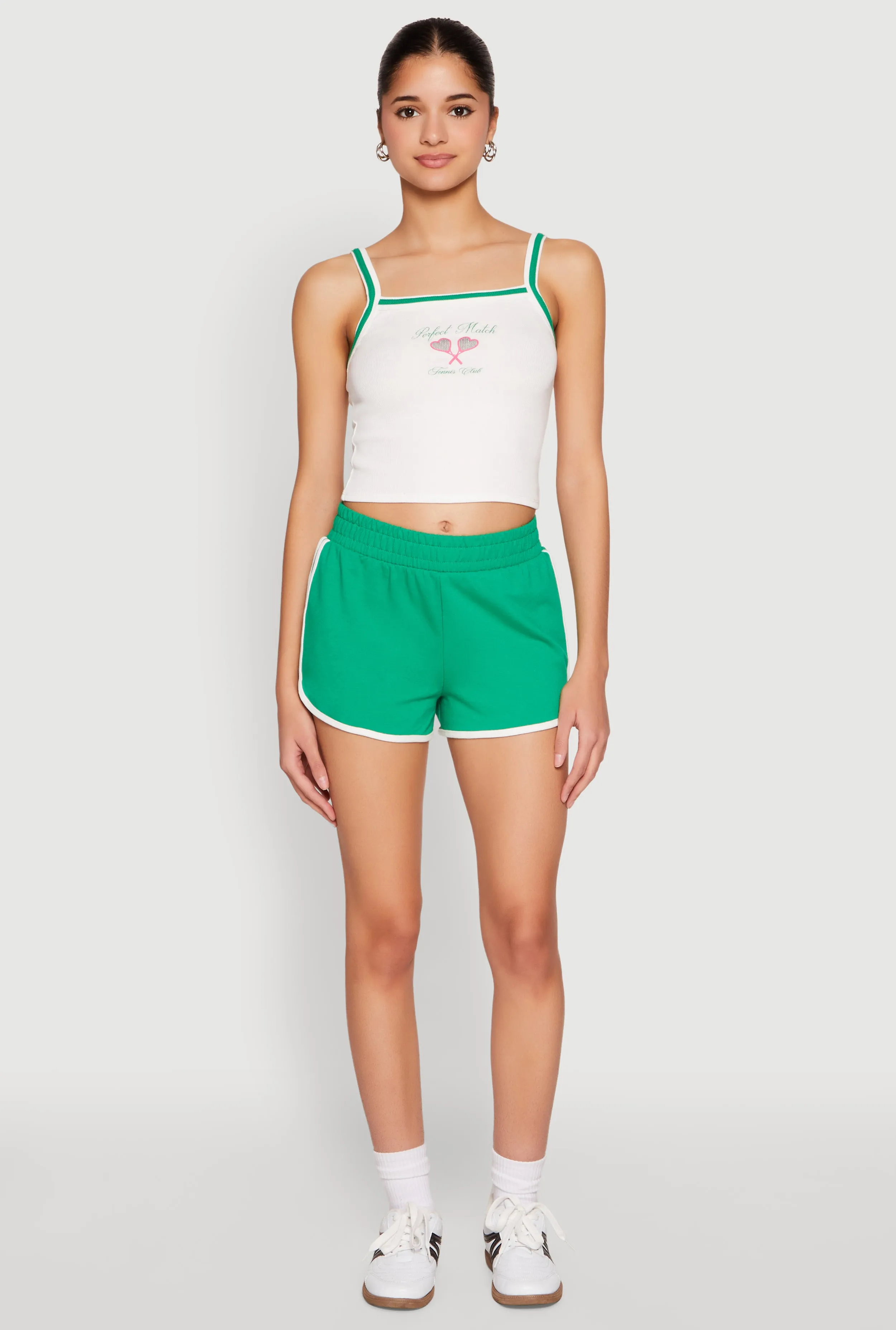 Almost Famous Contrast Trim Graphic Print Crop Cami sold by Rainbow product image thumbnail 3