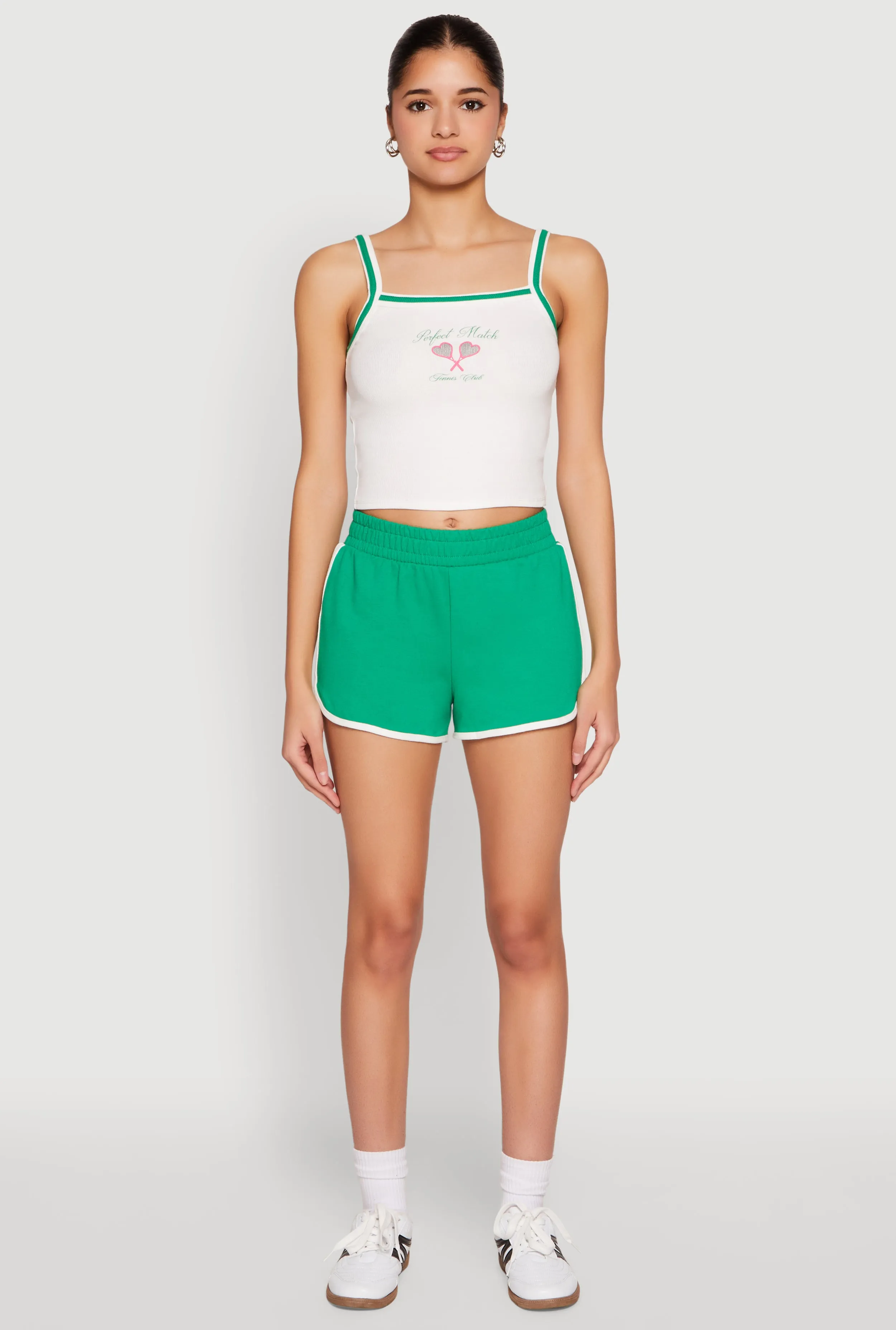 Almost Famous Contrast Trim Graphic Print Crop Cami sold by Rainbow product image thumbnail 2