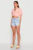 Crepe Knit Plunge Twist Front Shirt sold by Rainbow