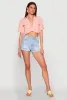 Crepe Knit Plunge Twist Front Shirt sold by Rainbow