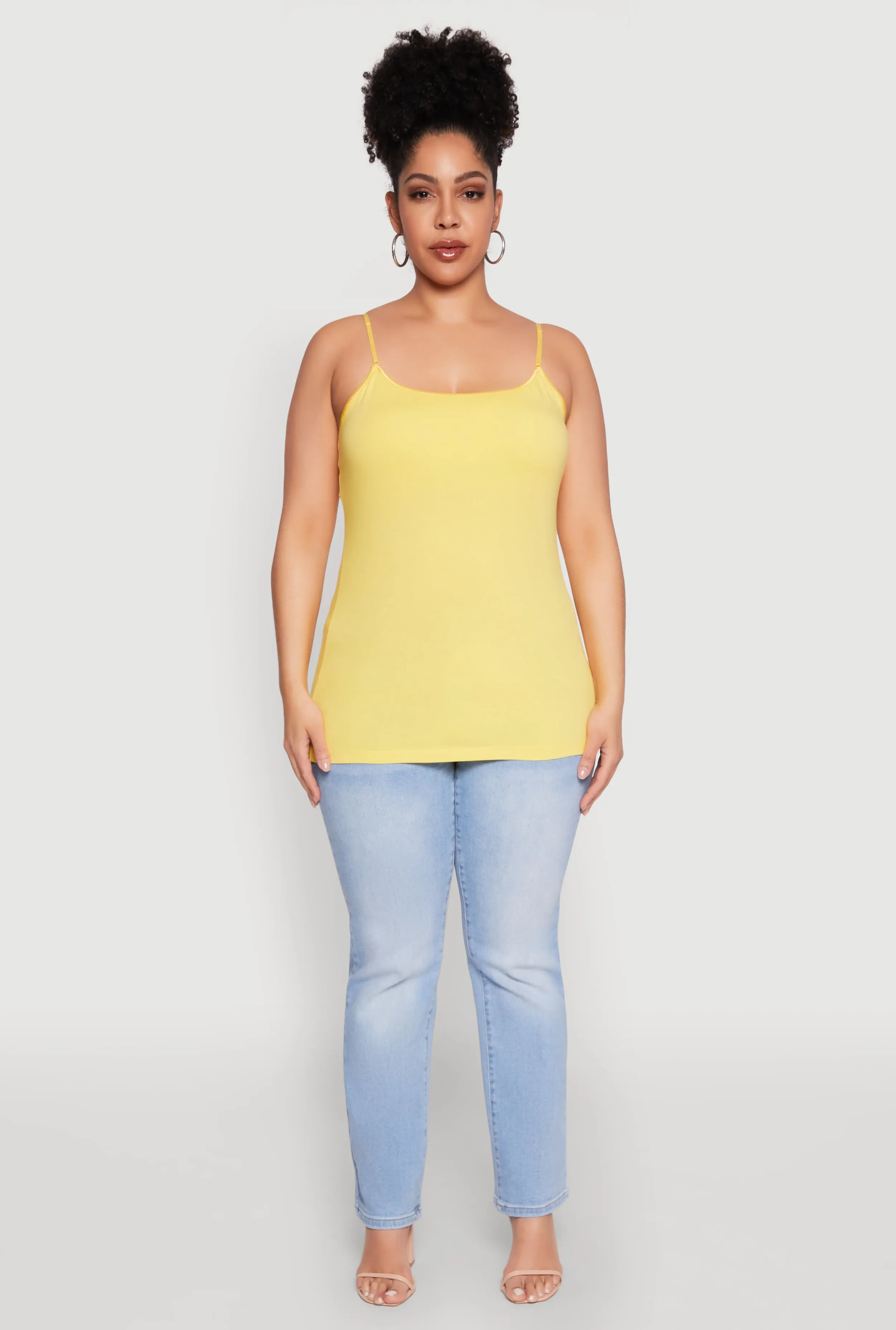 Plus Size Basic Shelf Bra Cami sold by Rainbow