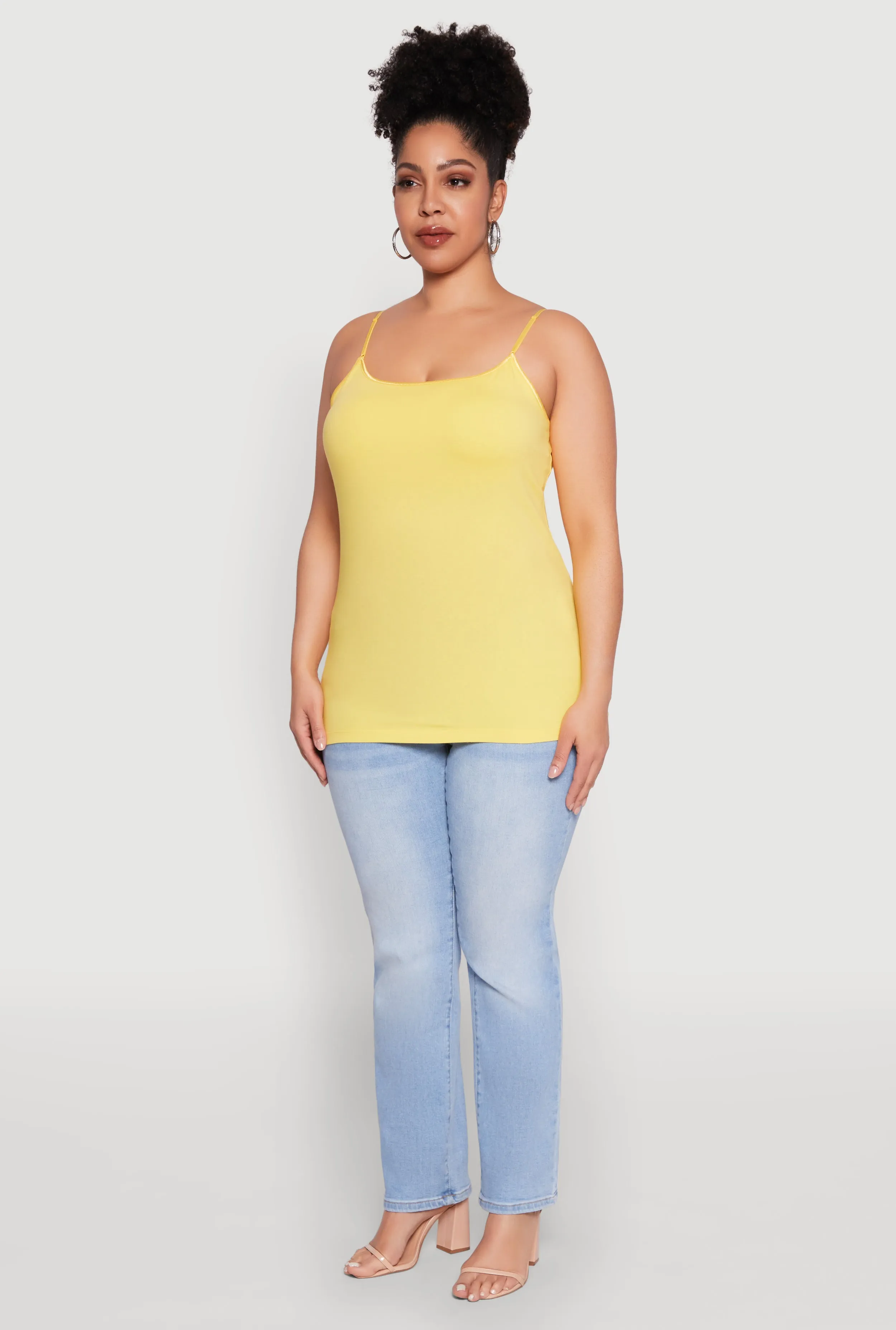 Plus Size Basic Shelf Bra Cami sold by Rainbow product image thumbnail 5