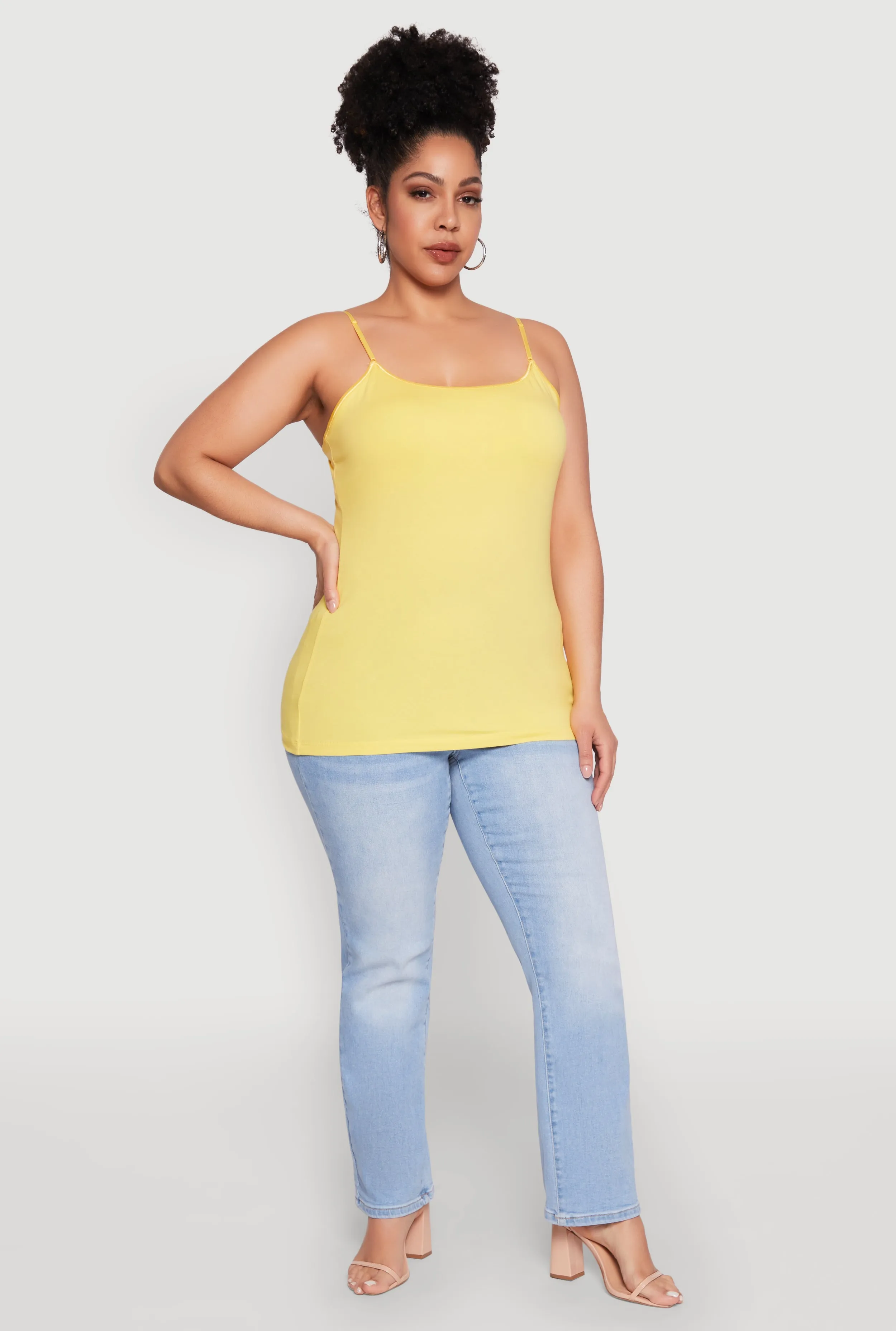 Plus Size Basic Shelf Bra Cami sold by Rainbow product image thumbnail 3