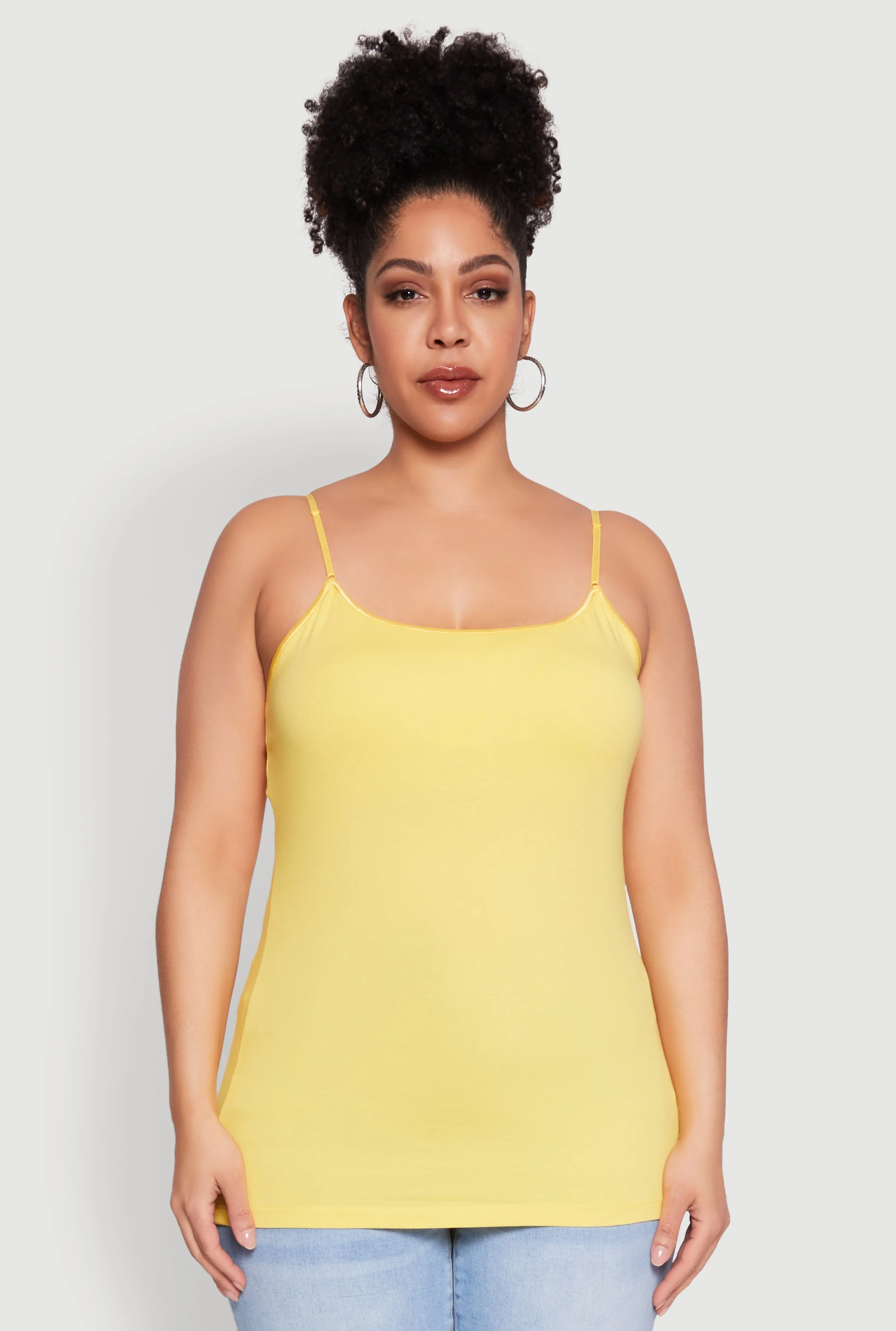 Plus Size Basic Shelf Bra Cami sold by Rainbow product image thumbnail 2