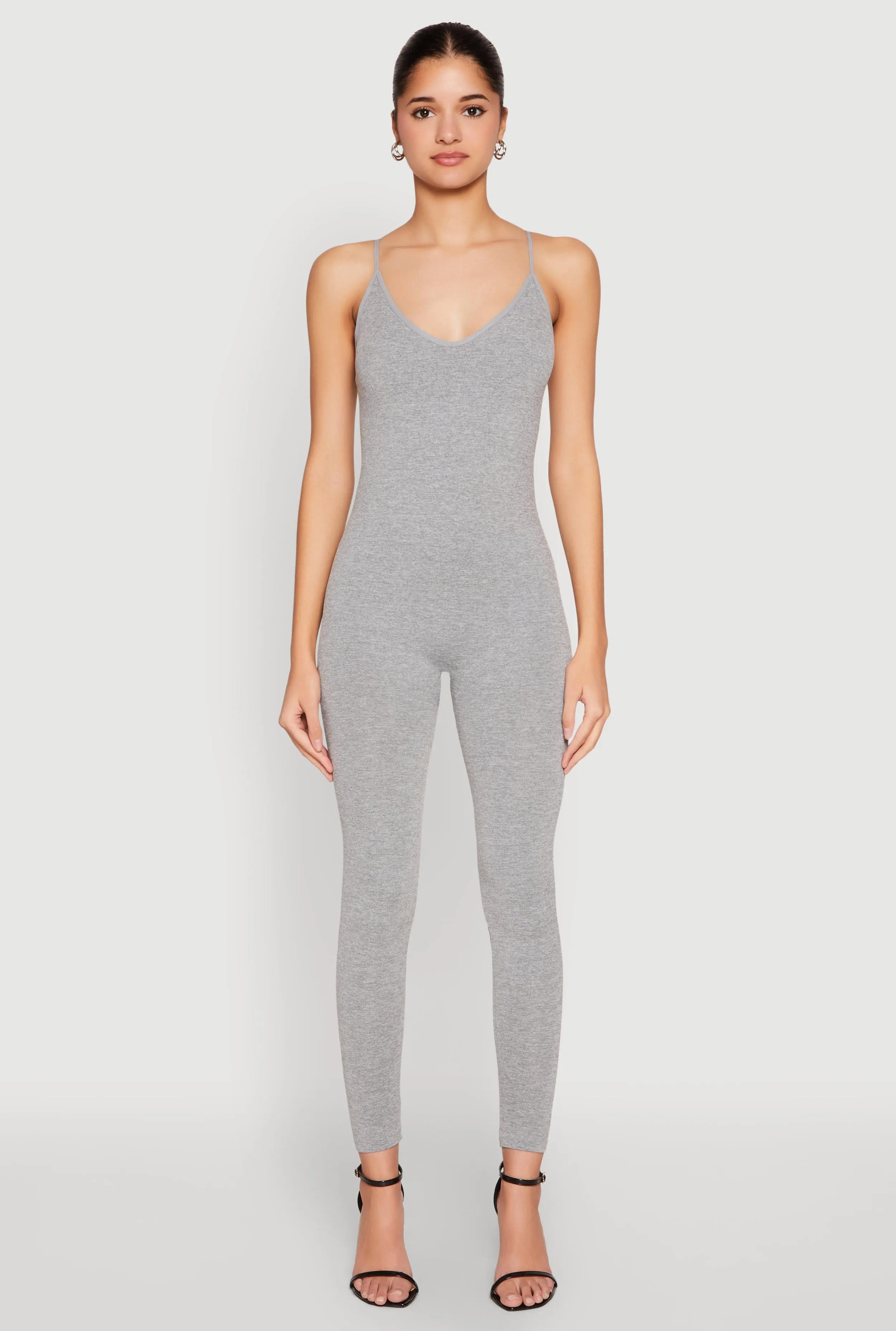 Daisy Sleeveless V Neck Catsuit sold by Rainbow