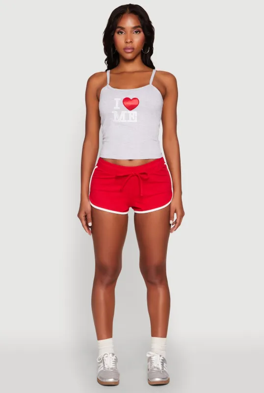 Almost Famous Contrast Trim Dolphin Shorts sold by Rainbow