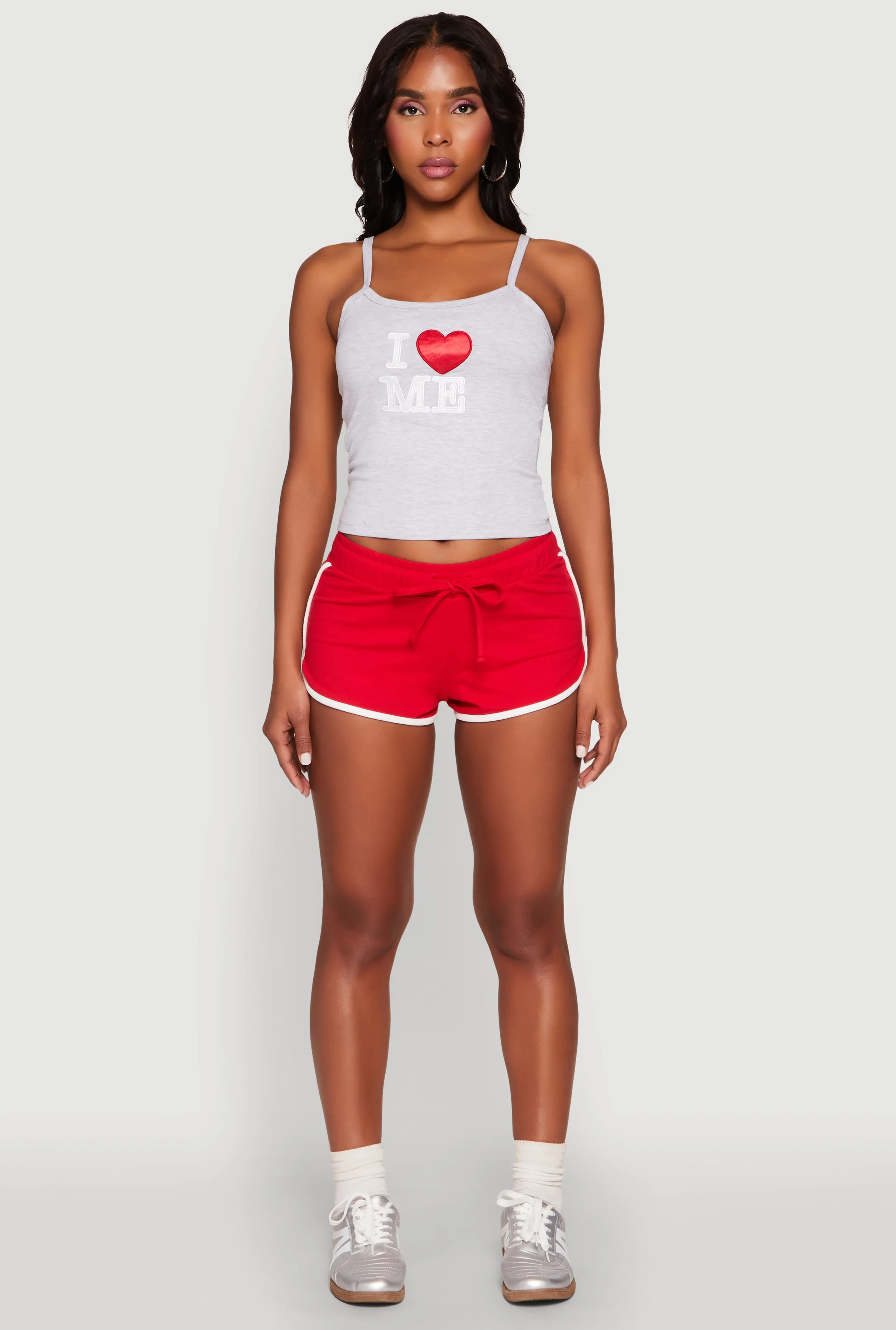 Almost Famous Contrast Trim Dolphin Shorts sold by Rainbow