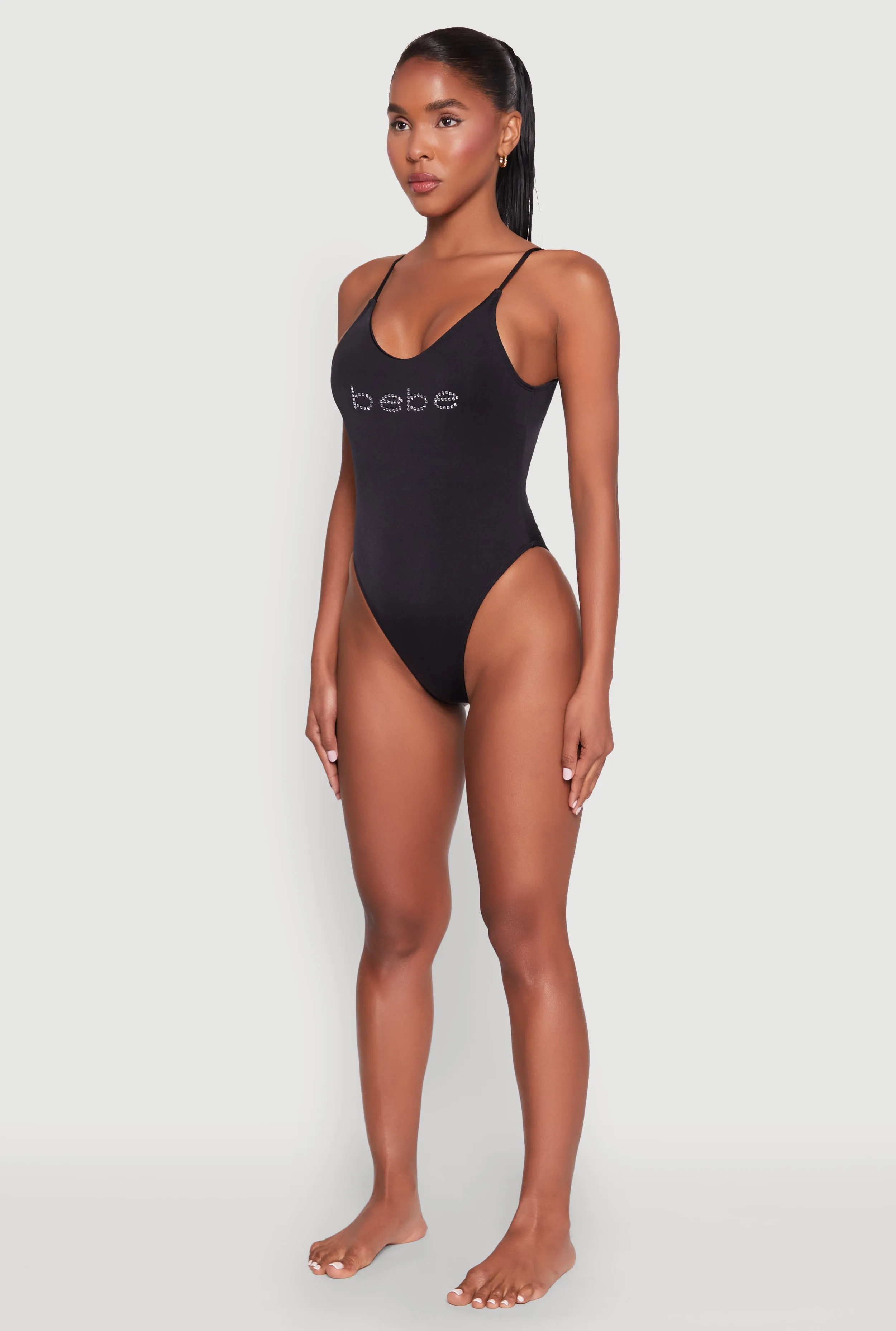 Bebe Rhinestone One Piece Swimsuit sold by Rainbow product image thumbnail 5