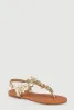 Girls Flower Ankle Strap Thong Sandals sold by Rainbow