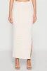 Almost Famous Striped Side Slit Skirt sold by Rainbow