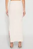 Almost Famous Striped Side Slit Skirt sold by Rainbow