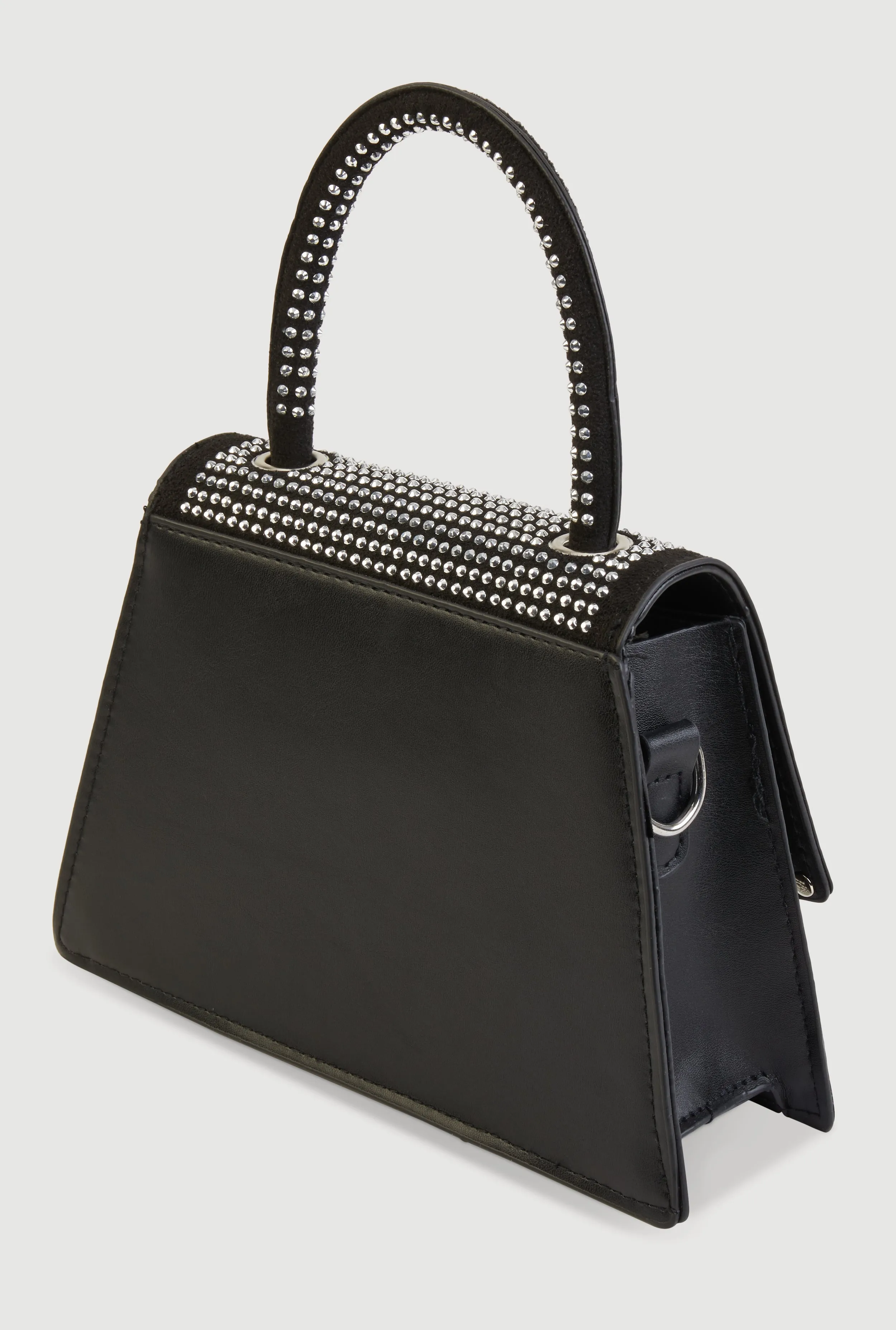 Rhinestone Studded Faux Leather Handbag sold by Rainbow product image thumbnail 5