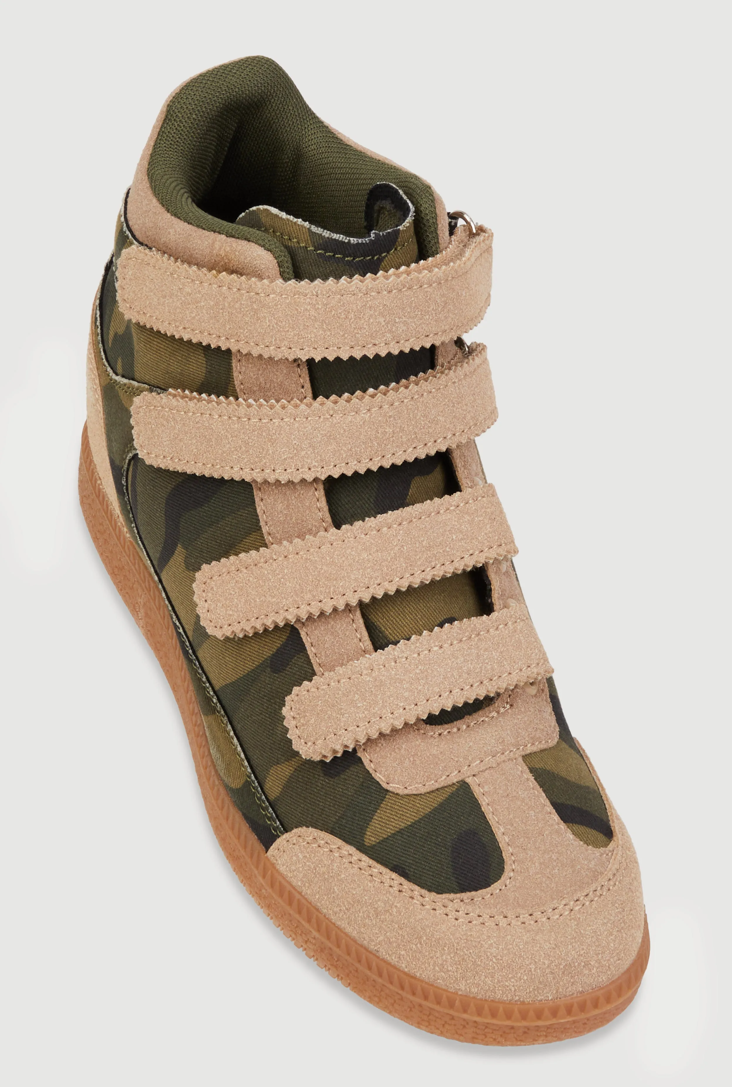 Velcro Strap Wedge Sneakers sold by Rainbow