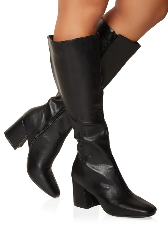 Mid Heel Tall Boots sold by Rainbow