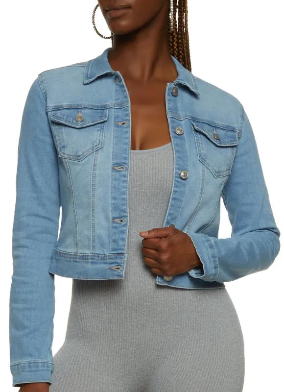 WAX Long Sleeve Denim Jacket sold by Rainbow