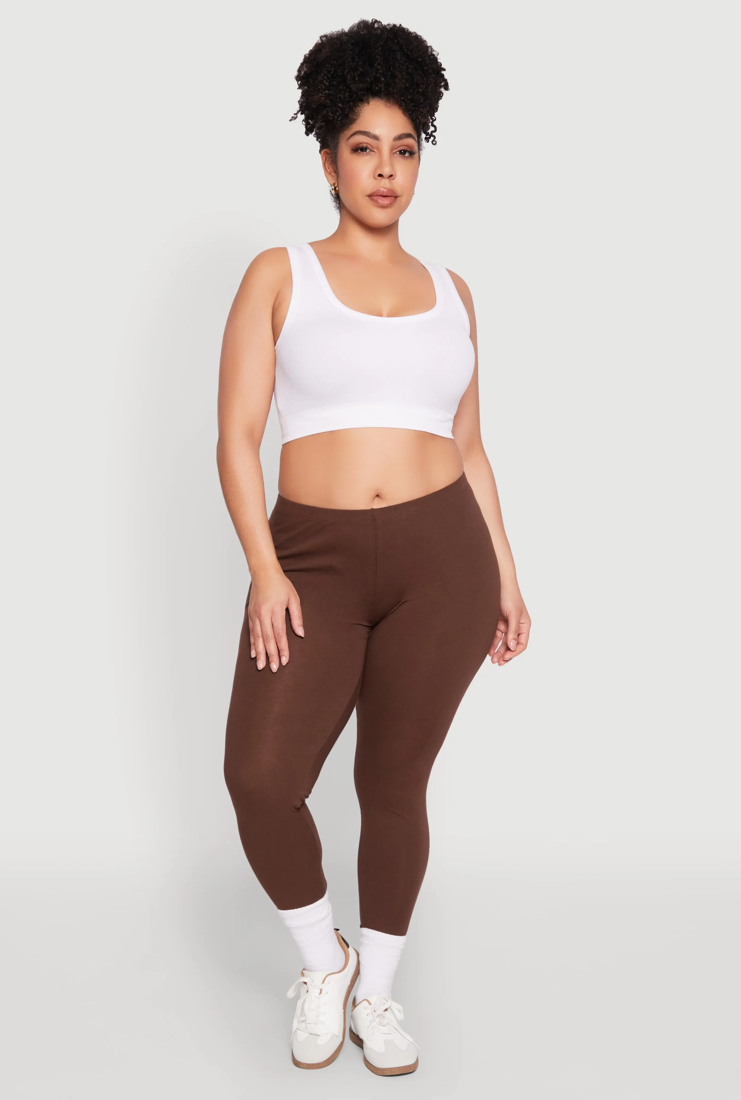 Plus Size High Waisted Leggings sold by Rainbow
