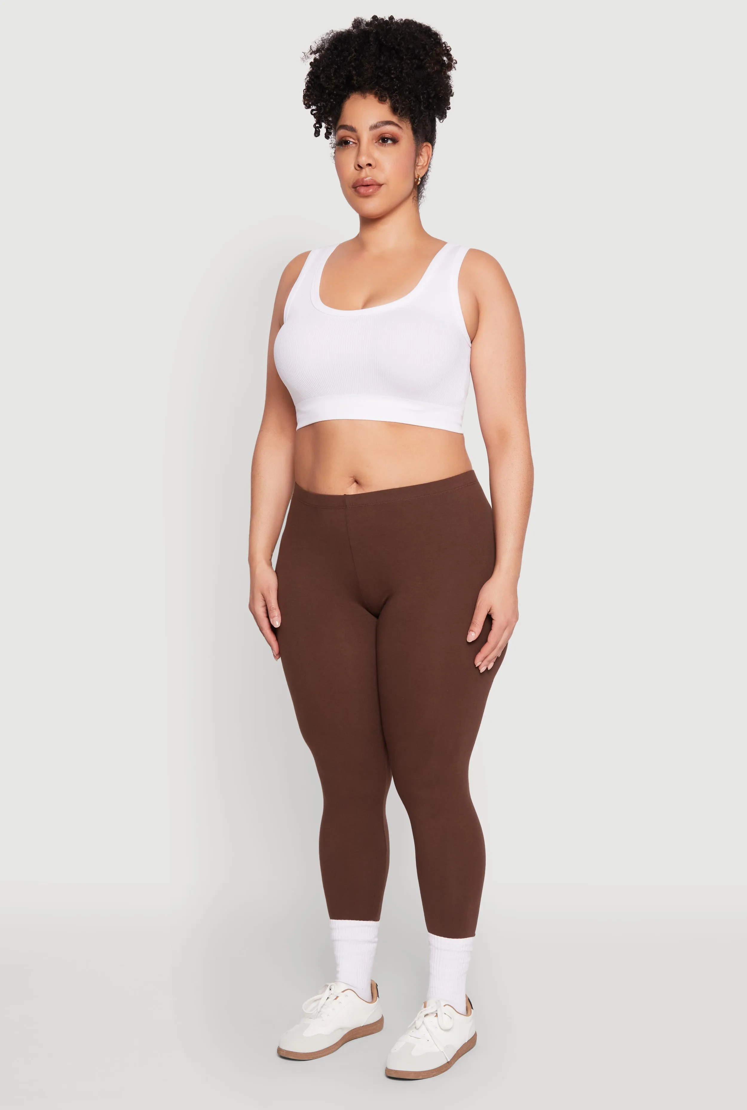 Plus Size High Waisted Leggings sold by Rainbow product image thumbnail 3